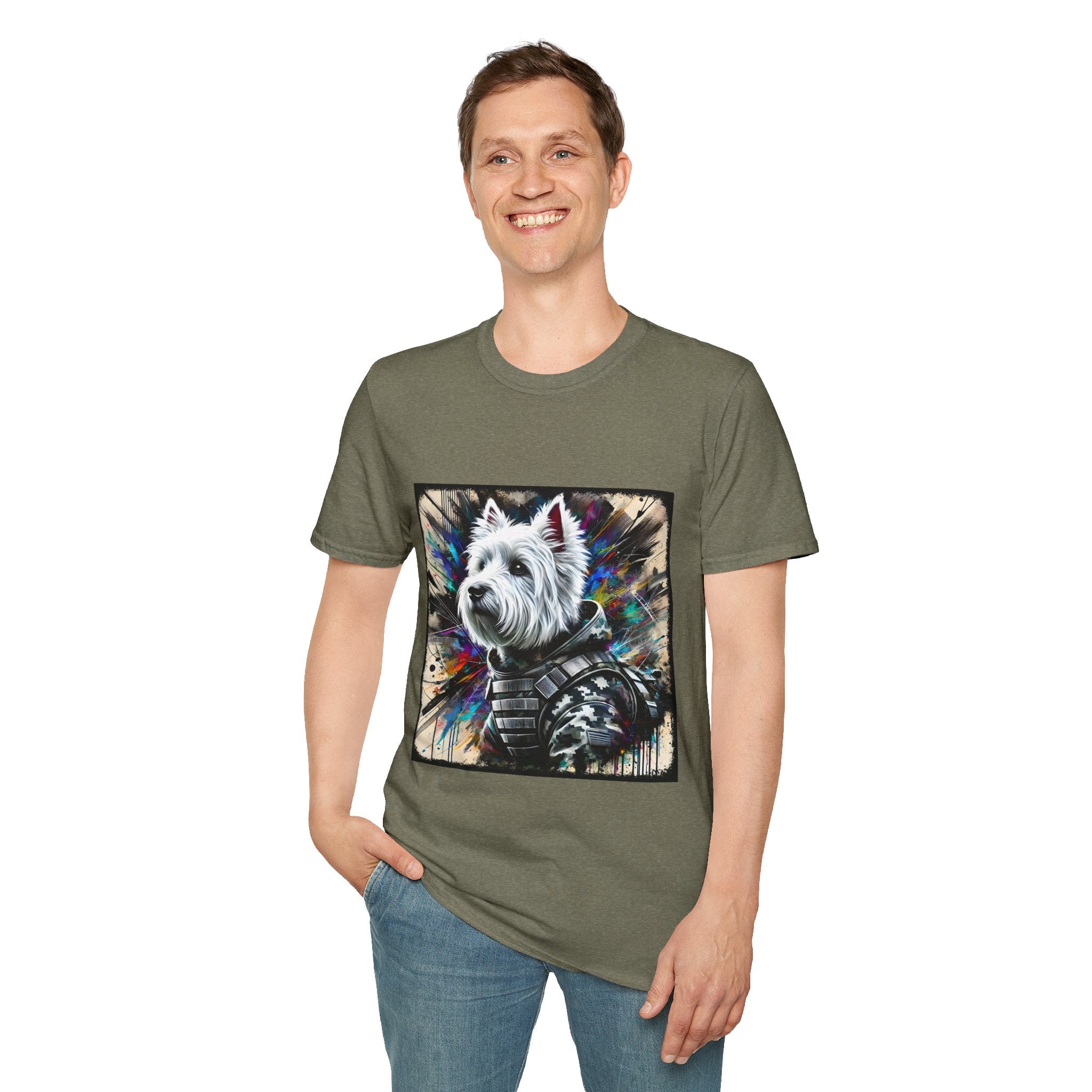 West Highland White Terrier Bold Camo Classic | Unisex Dog T-Shirt