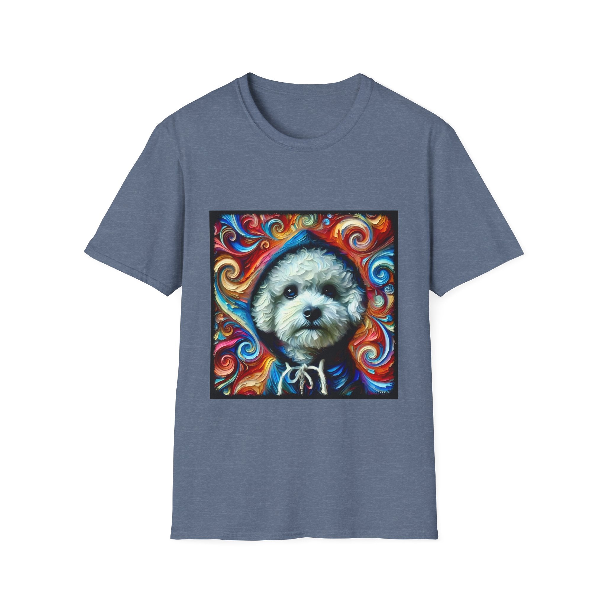 Bichon Frise Street Swirl | Unisex Dog T-Shirt