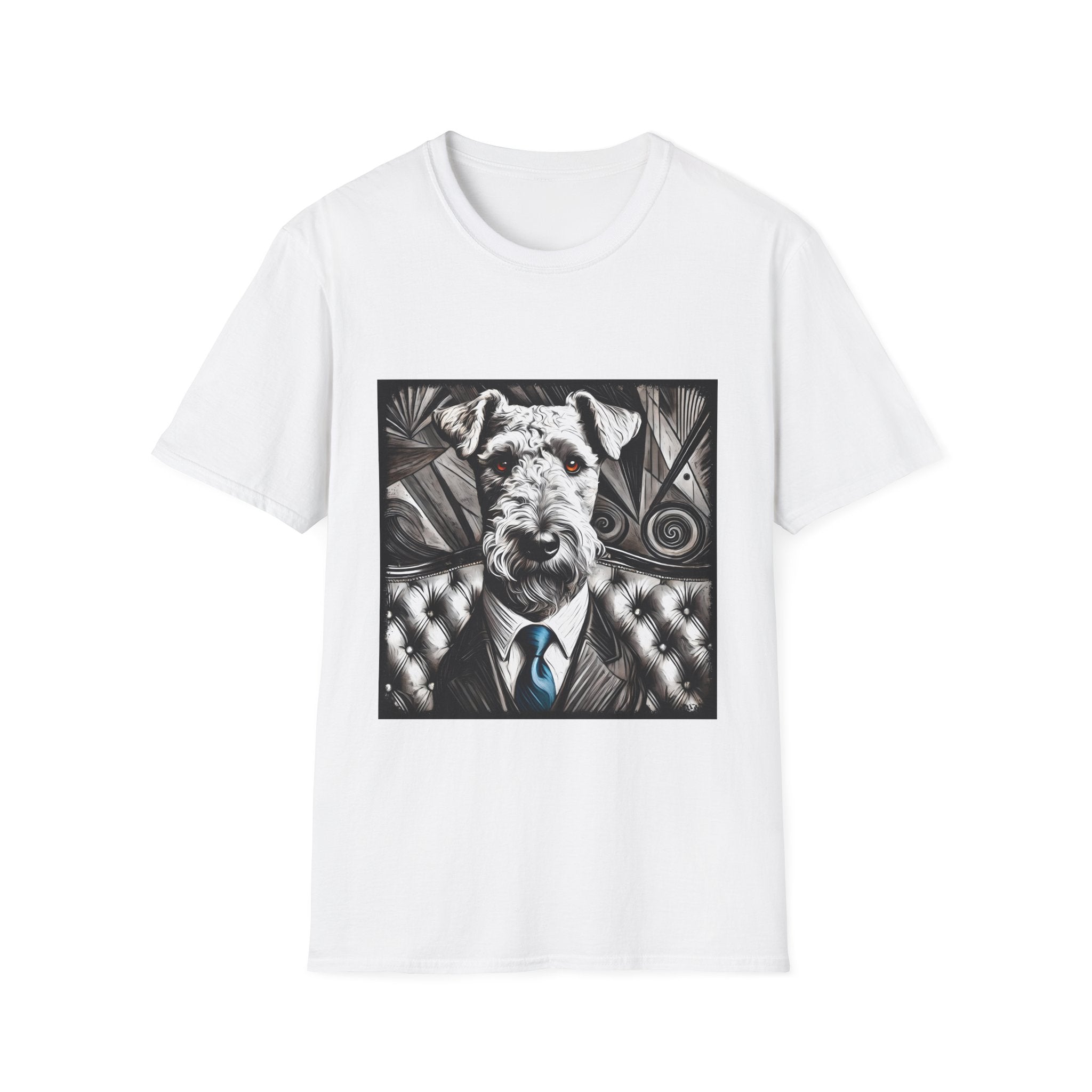 Airedale Terrier B&W Bold Eyes | Unisex Dog T-Shirt