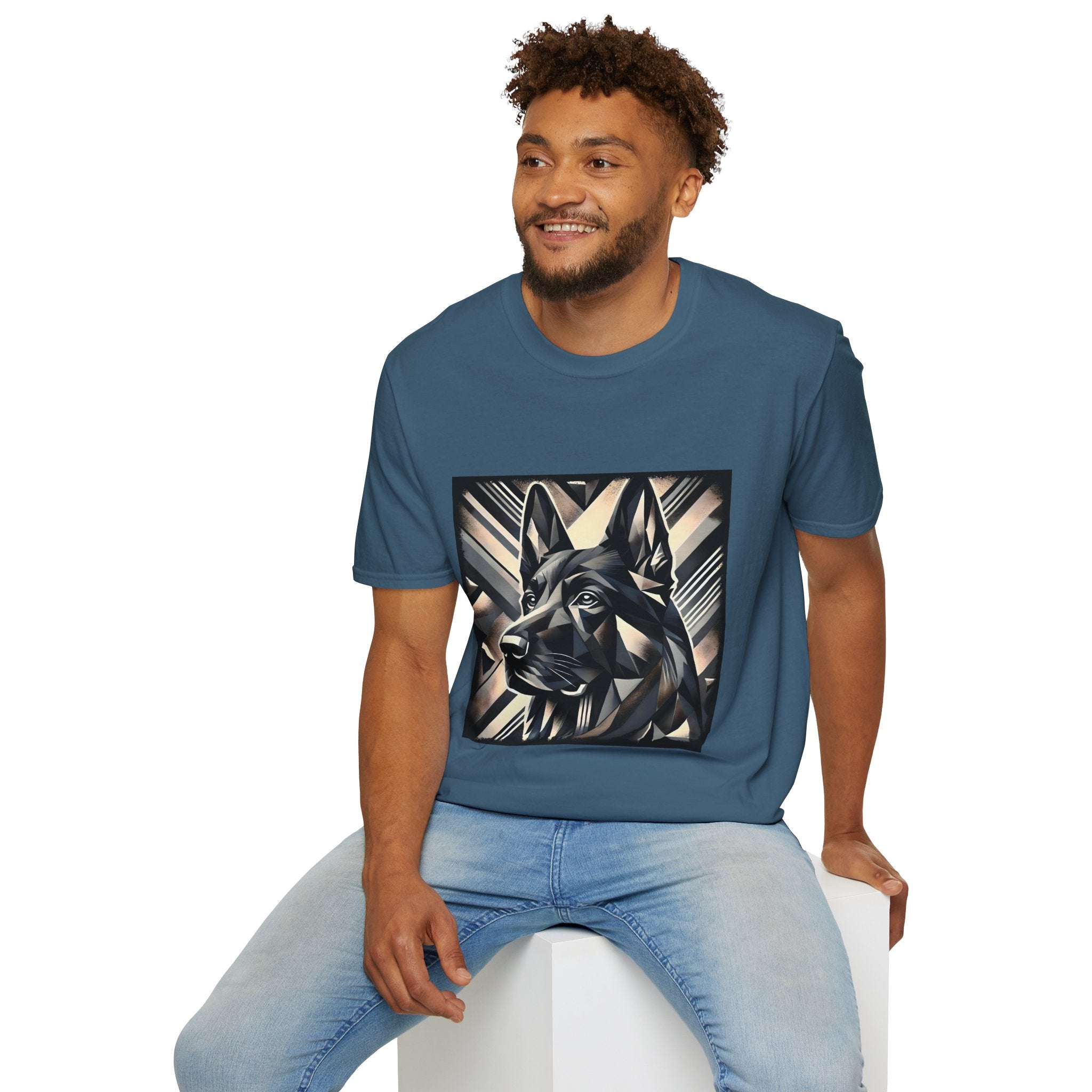 German Shepherd Geometric | Unisex Dog T-Shirt