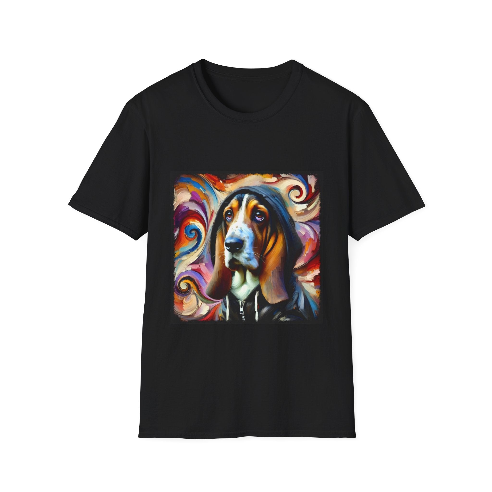 Basset Hound Hoodie Swirl | Unisex Dog T-Shirt