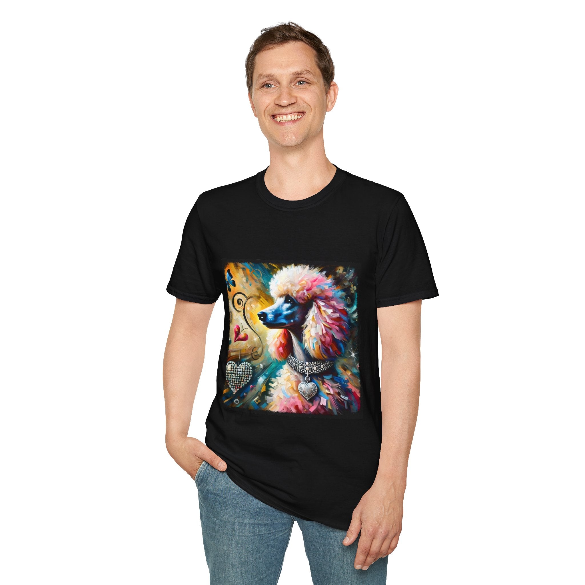 Poodle Diamond Heart Classic | Unisex Dog T-Shirt