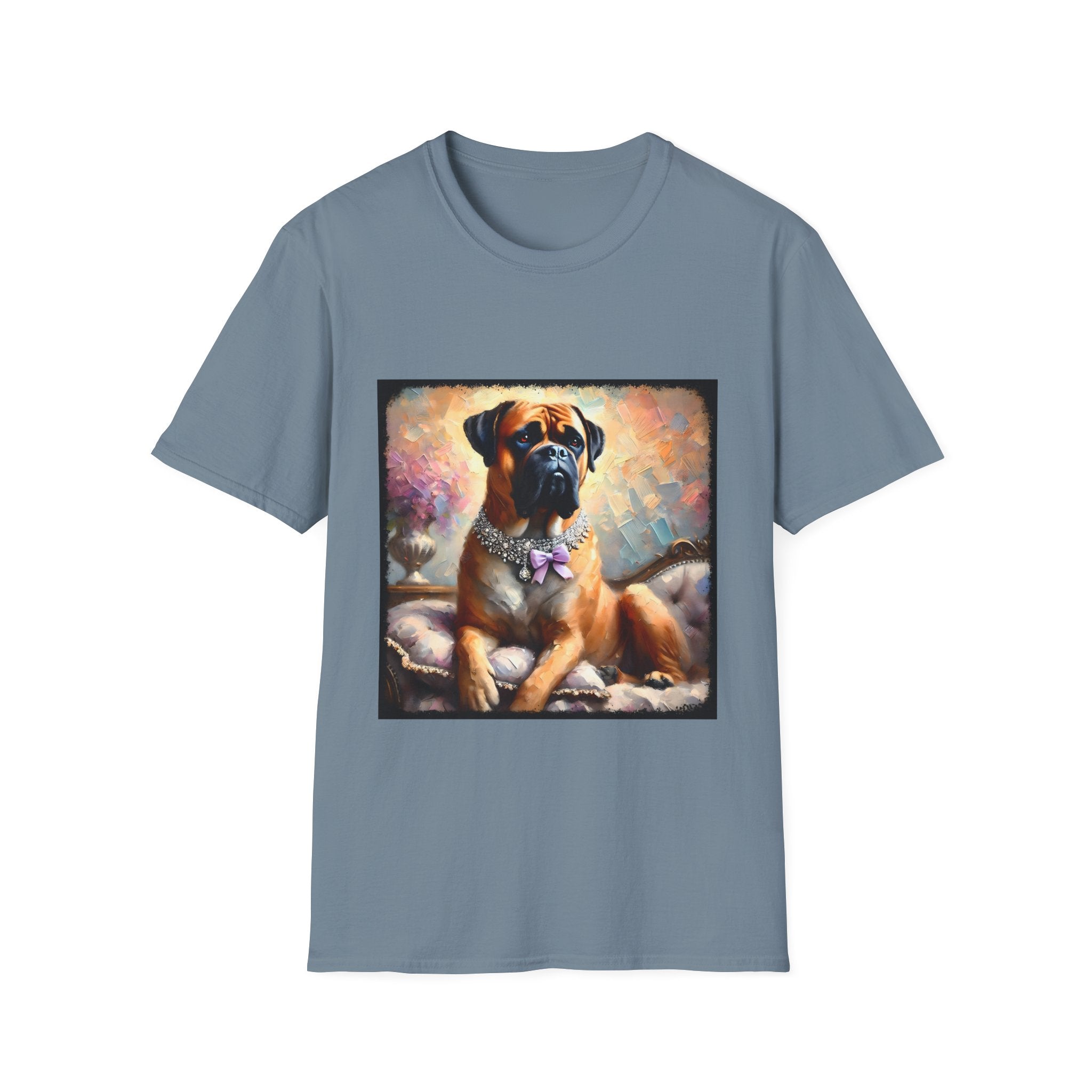 Bullmastiff Purple Bow Classic | Unisex Dog T-Shirt