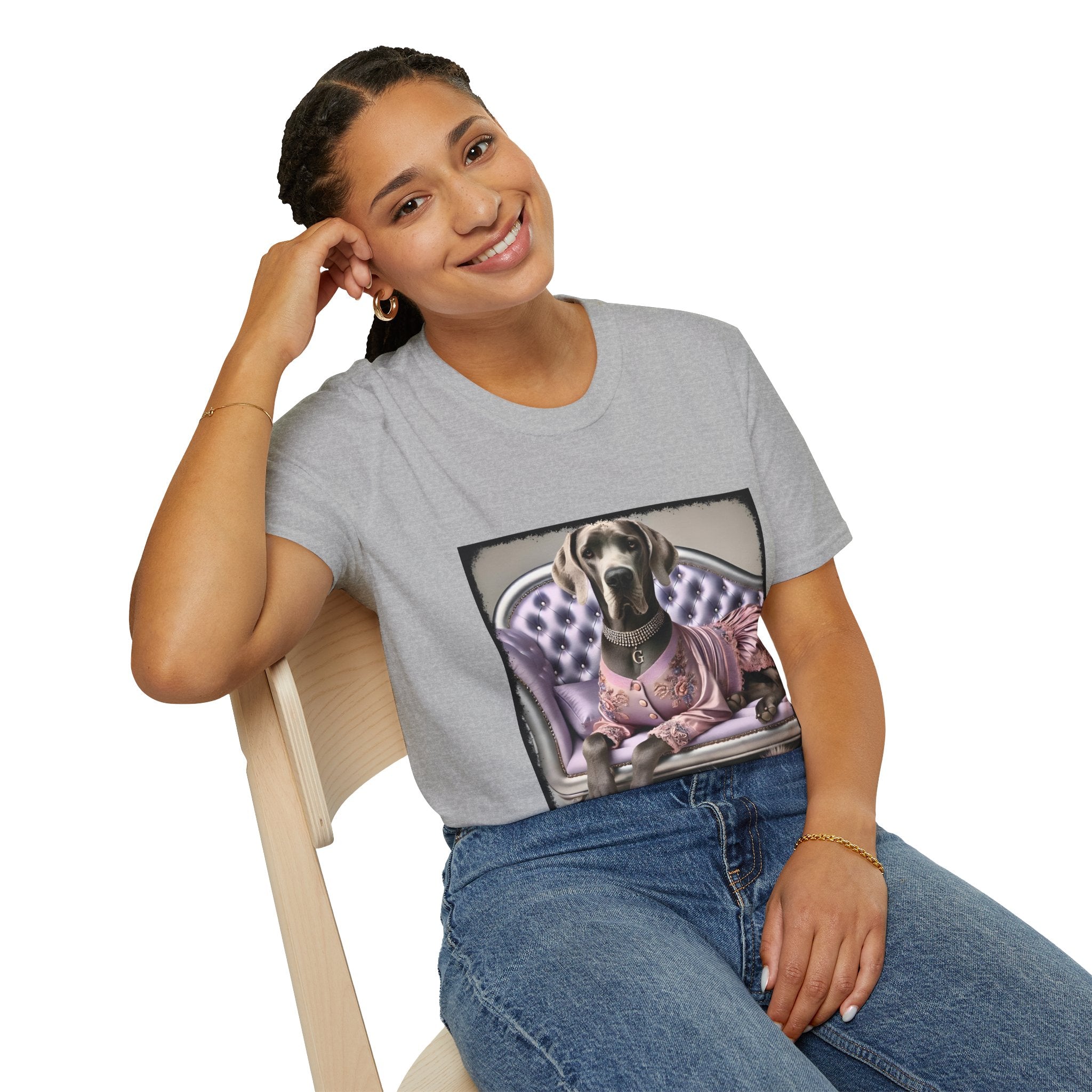Great Dane Violet Vixen | Unisex Dog T-Shirt