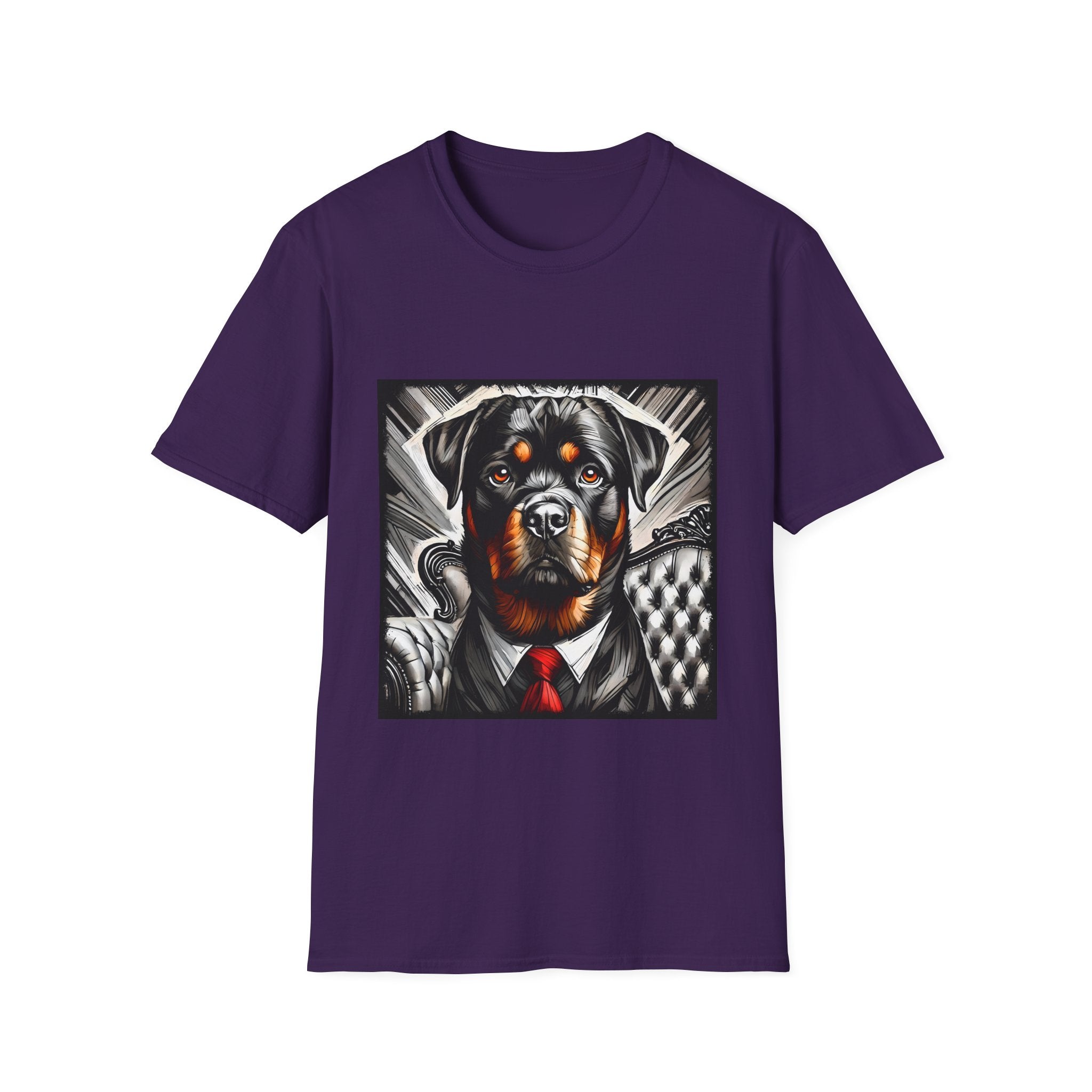 Rottweiler B&W Bold Eyes | Unisex Dog T-Shirt