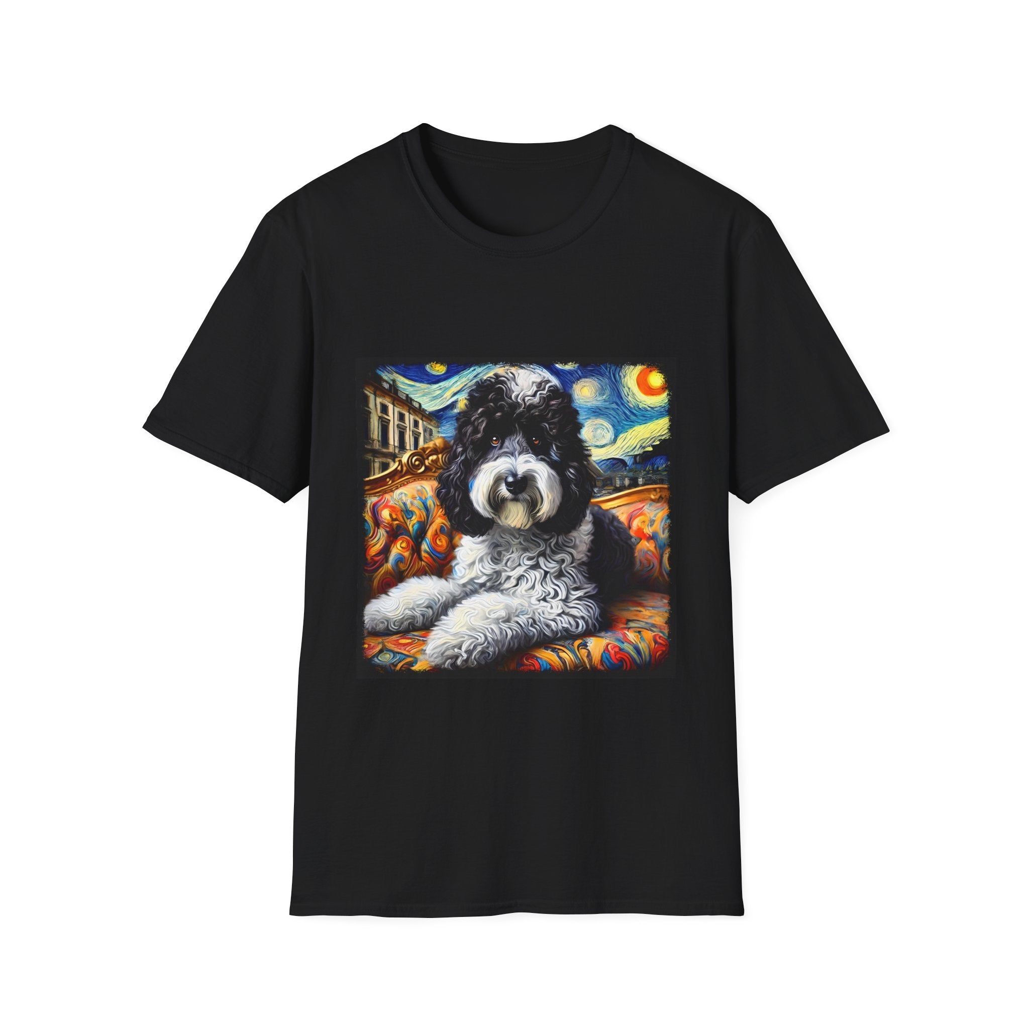 Sheepadoodle Starry Swirl | Unisex Dog T-Shirt
