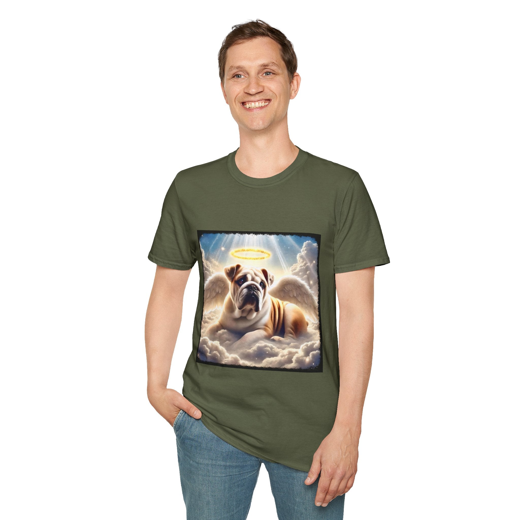Bulldog Heavenly Angel | Unisex Dog T-Shirt