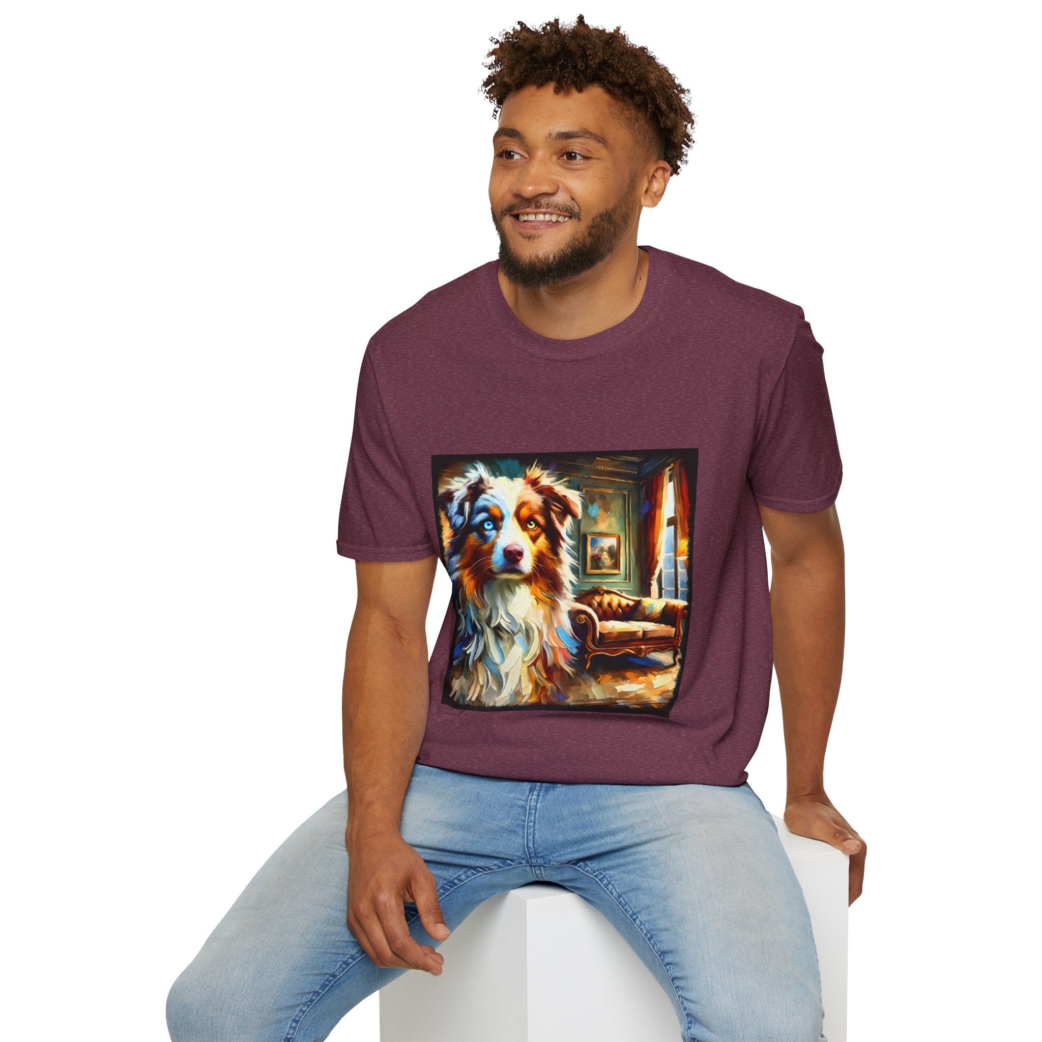 Australian Shepherd Artsy Classic | Unisex Dog T-Shirt