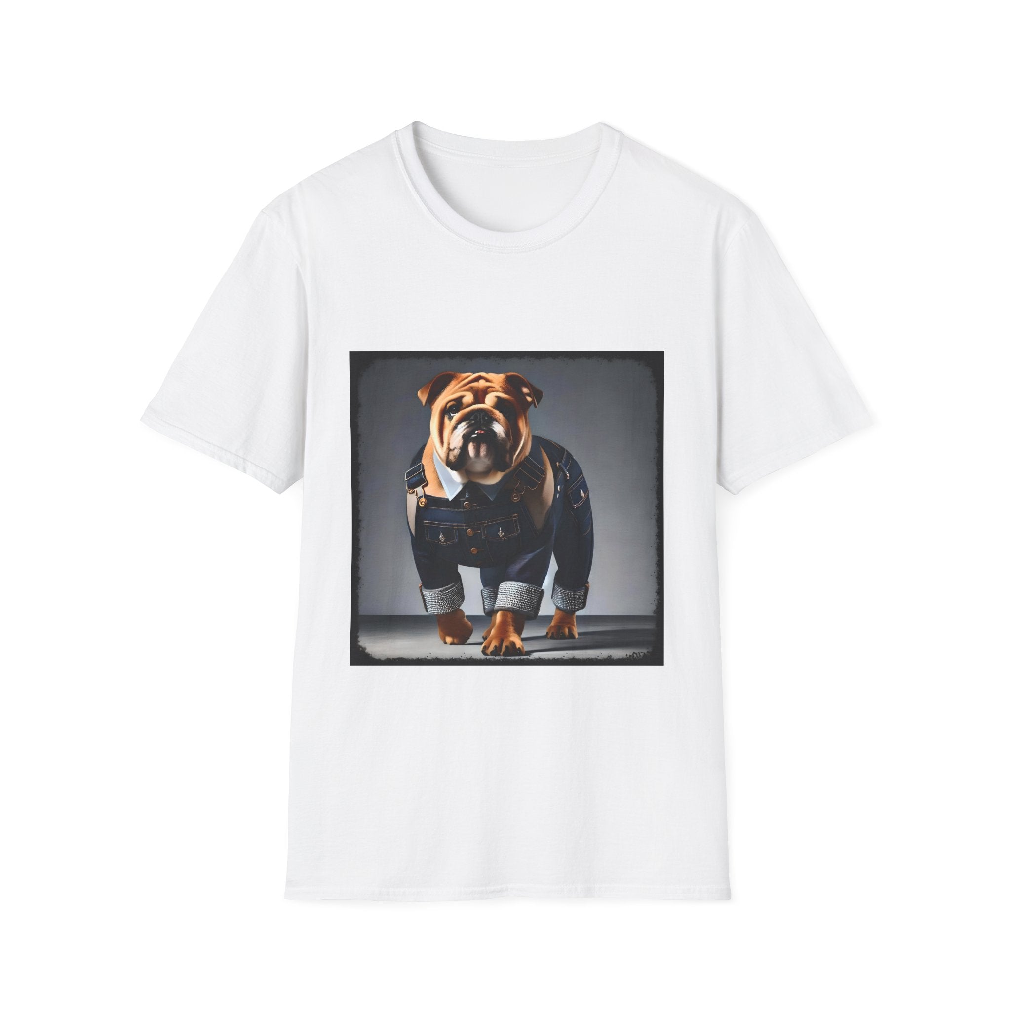 Bulldog Denim Dream | Unisex Dog T-Shirt