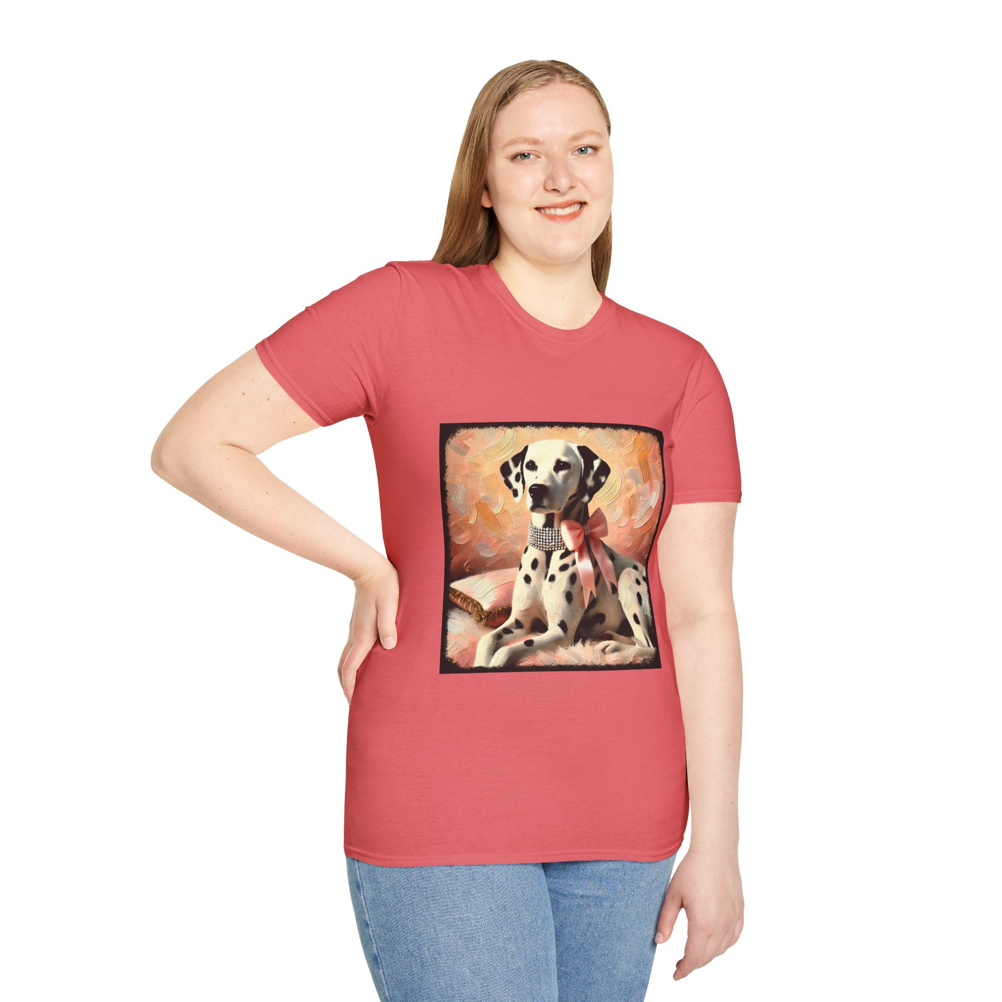 Dalmatian Diamond Bow Classic | Unisex Dog T-Shirt