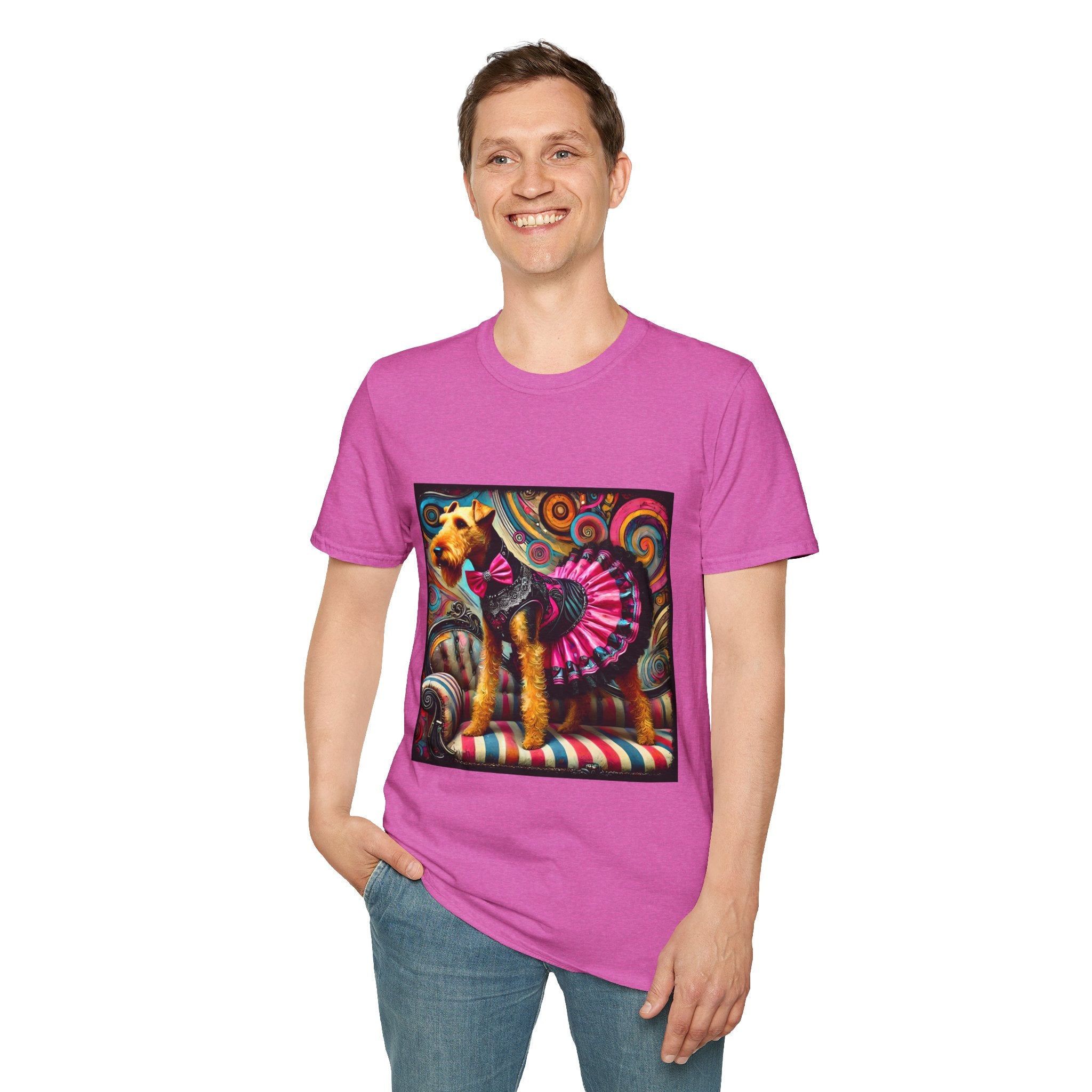 Airedale Terrier Fashionista | Unisex Dog T-Shirt