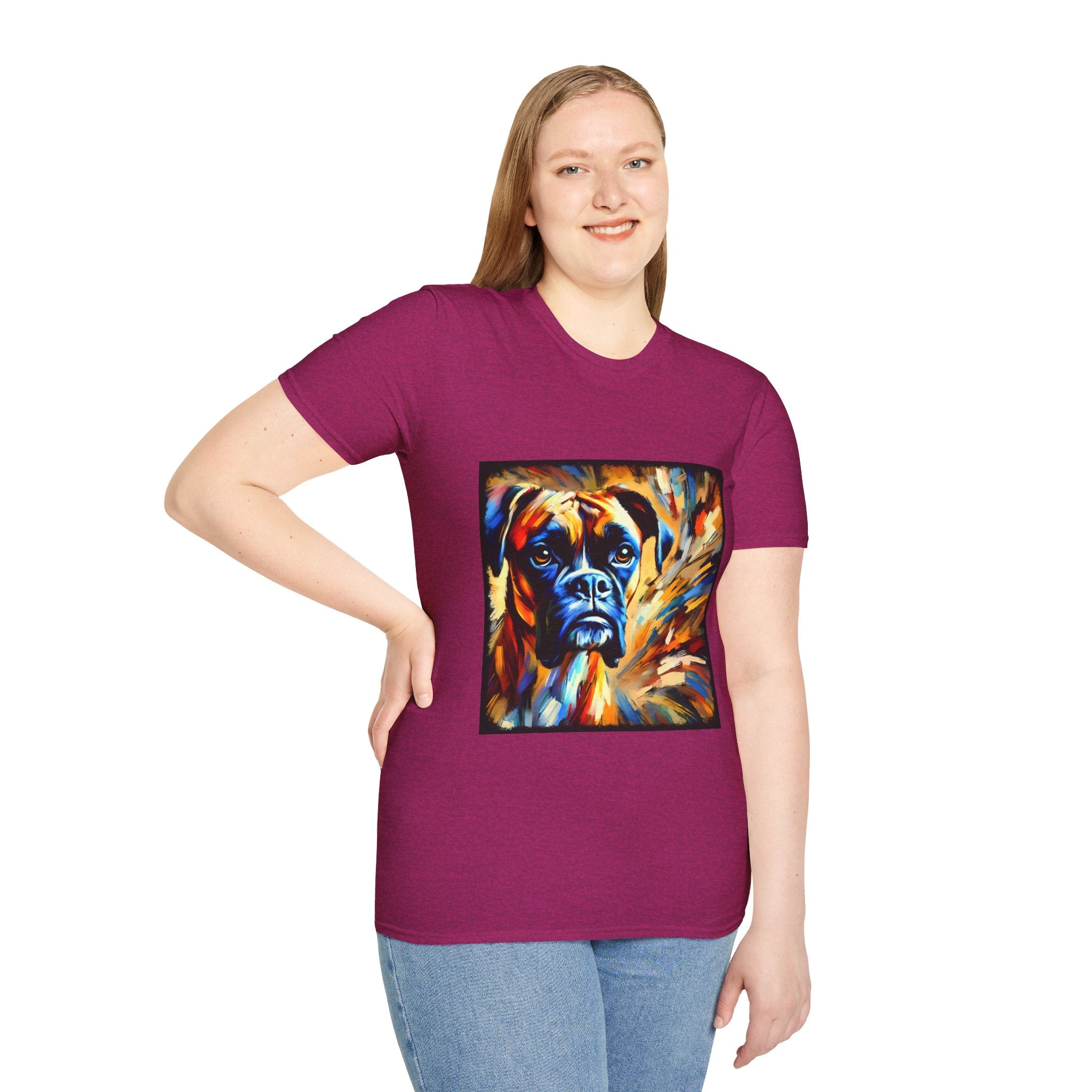 Boxer Sunburst Swirl  | Unisex Dog T-Shirt
