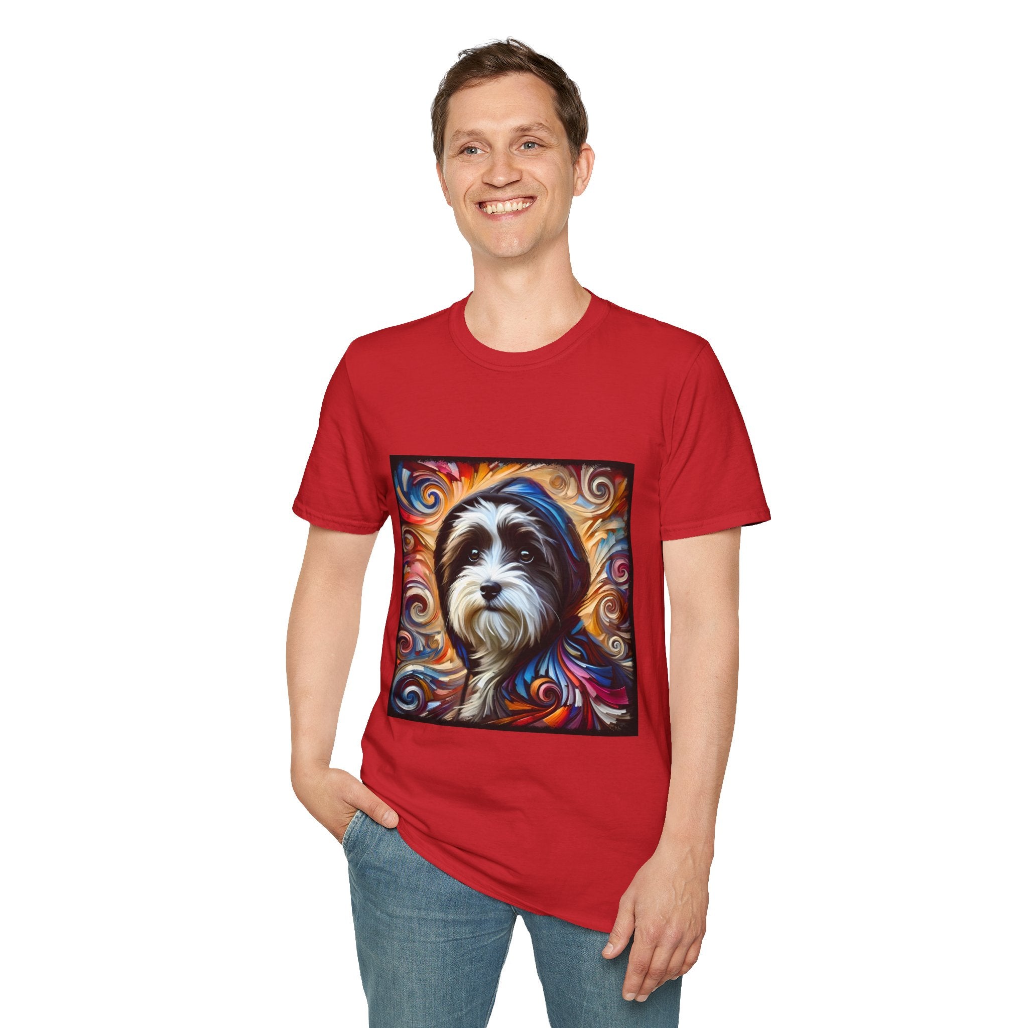 Havanese Relaxed Swirl |  Unisex Dog T-Shirt