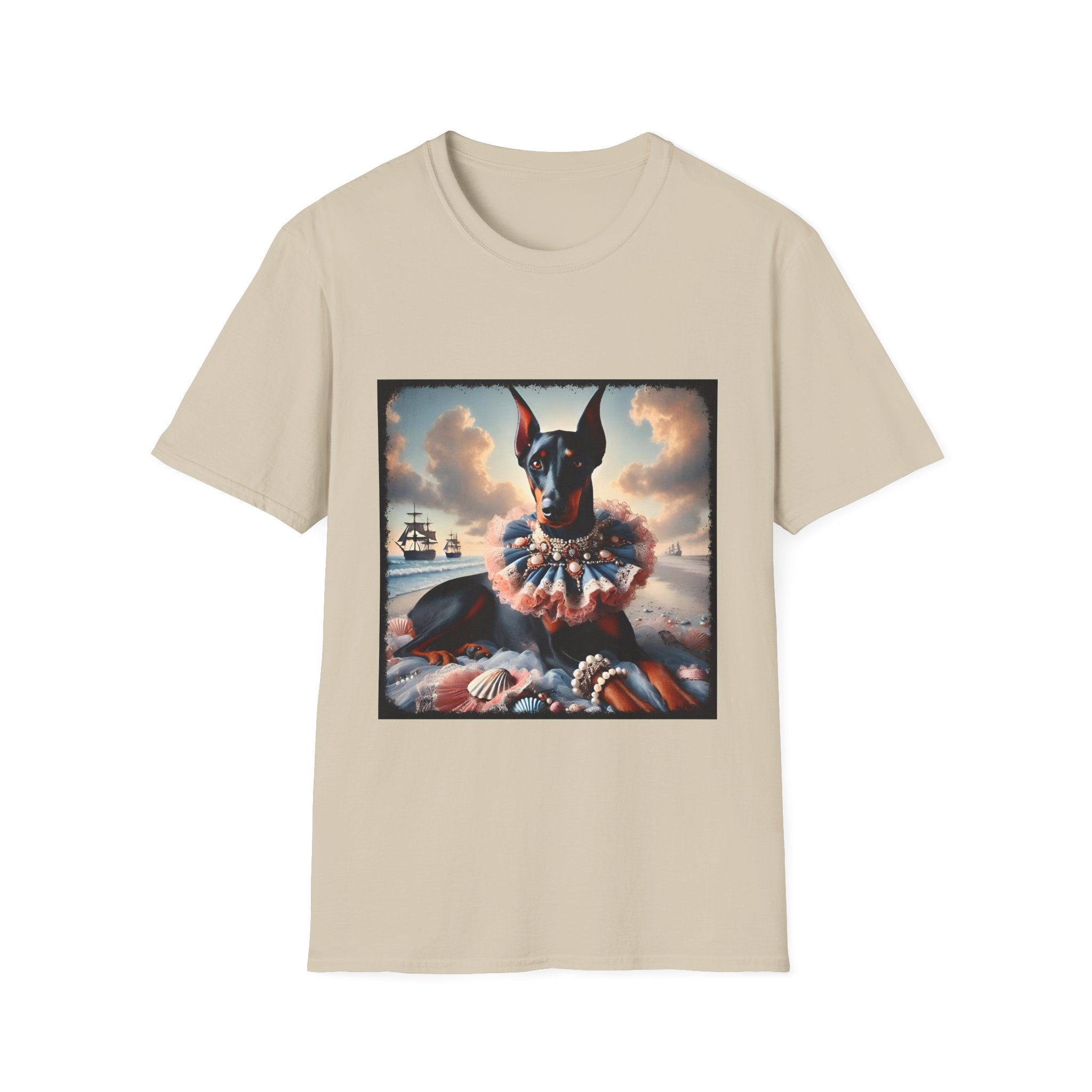 Doberman Pinscher Sand Siren | Unisex Dog T-Shirt
