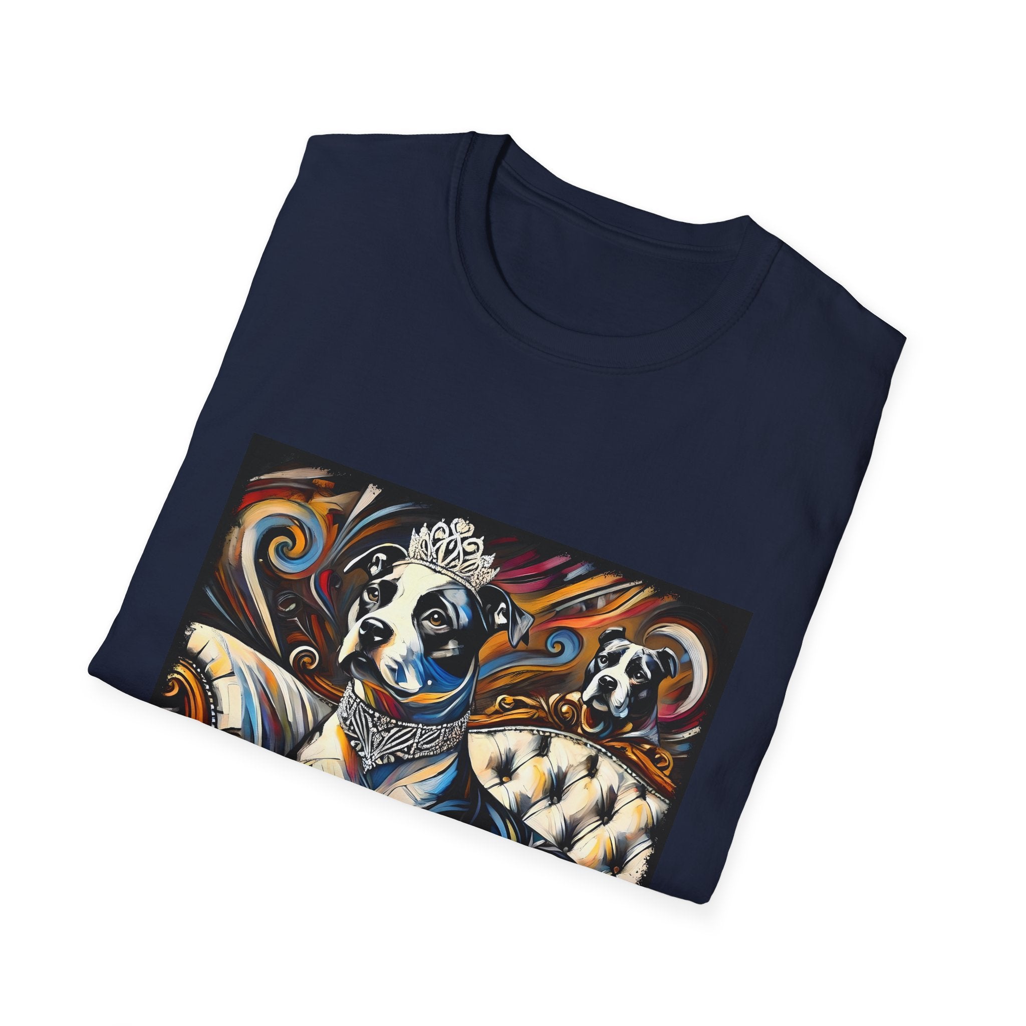 American Pit Bull Terrier Bold Princess Swirl  | Unisex Dog T-Shirt