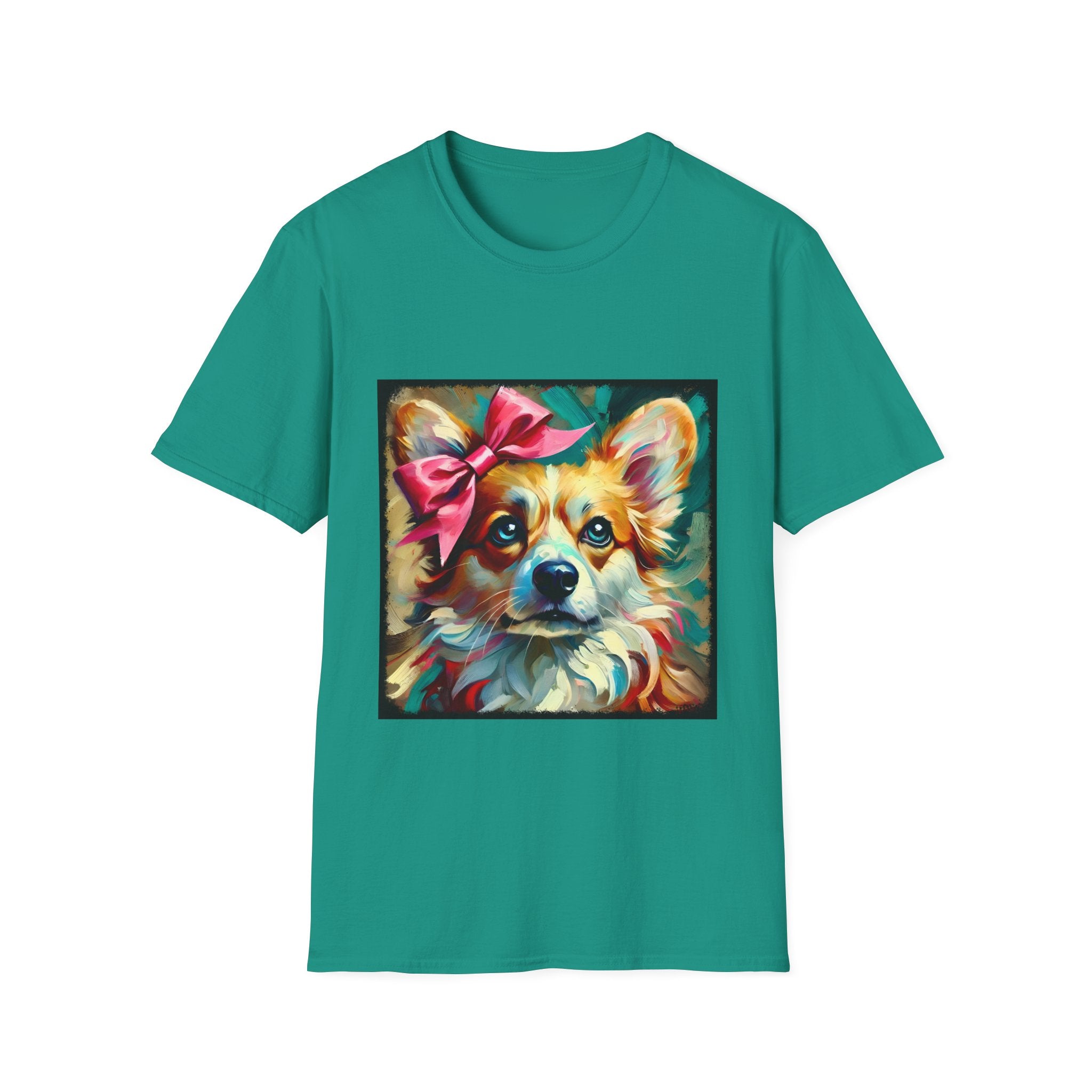 Pembroke Welsh Corgi Teal Classic | Unisex Dog T-Shirt