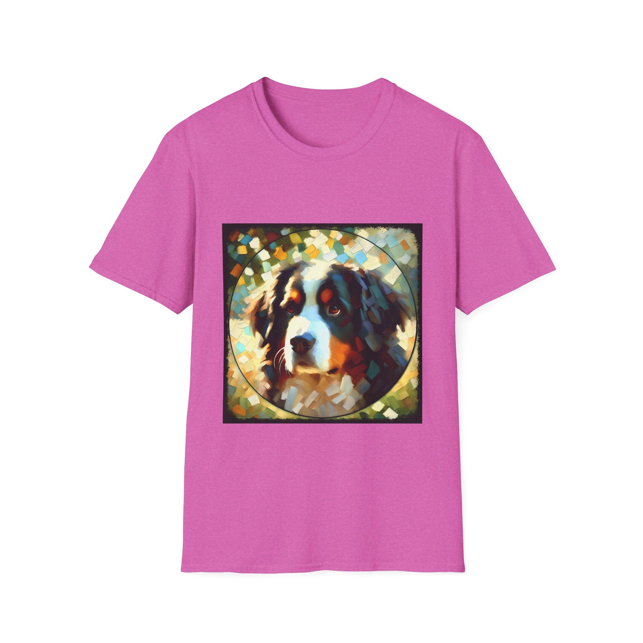 Bernese Mountain Dog Pixel Classic | Unisex Dog T-Shirt
