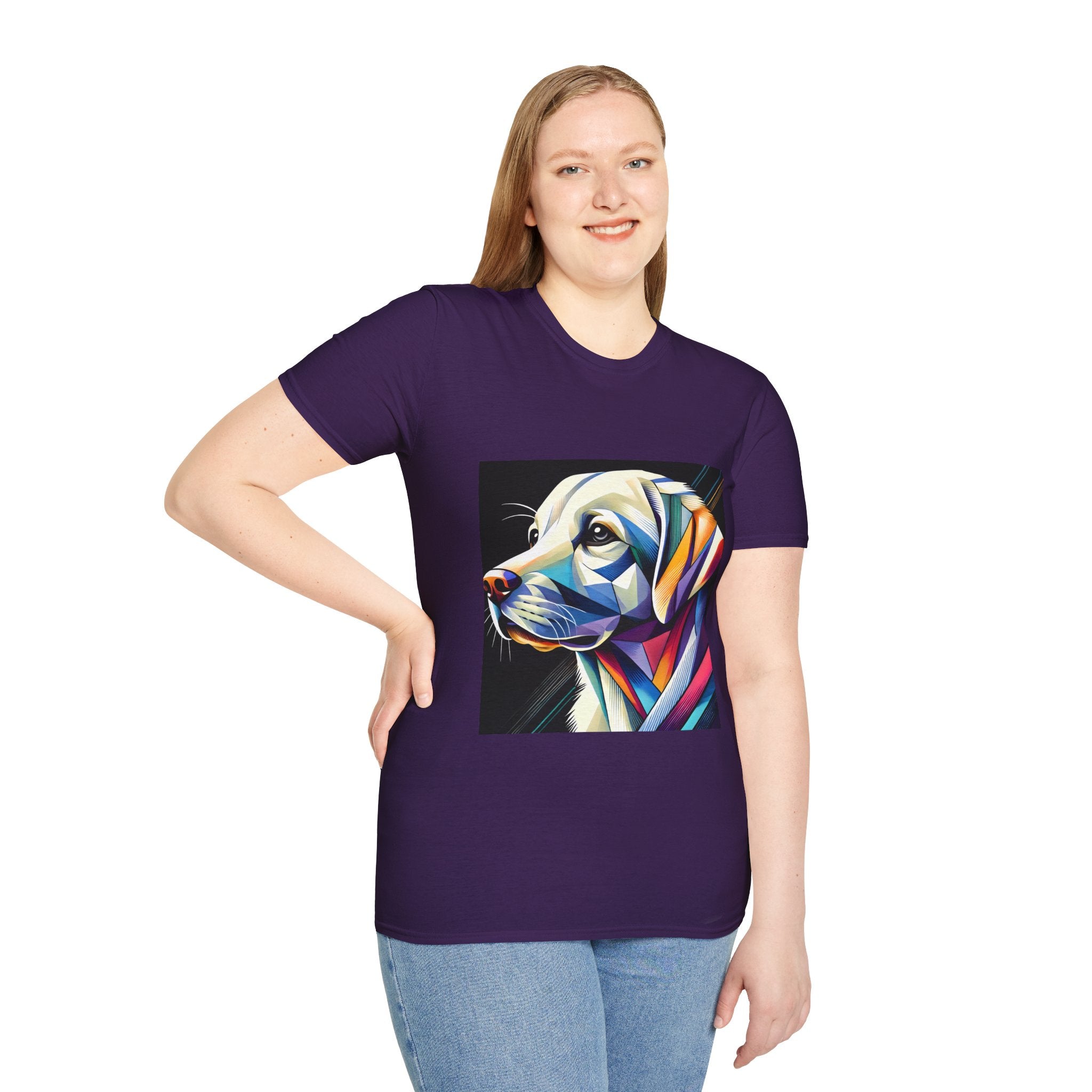 Labrador Retriever Multicolor Geometric | Unisex Dog T-Shirt