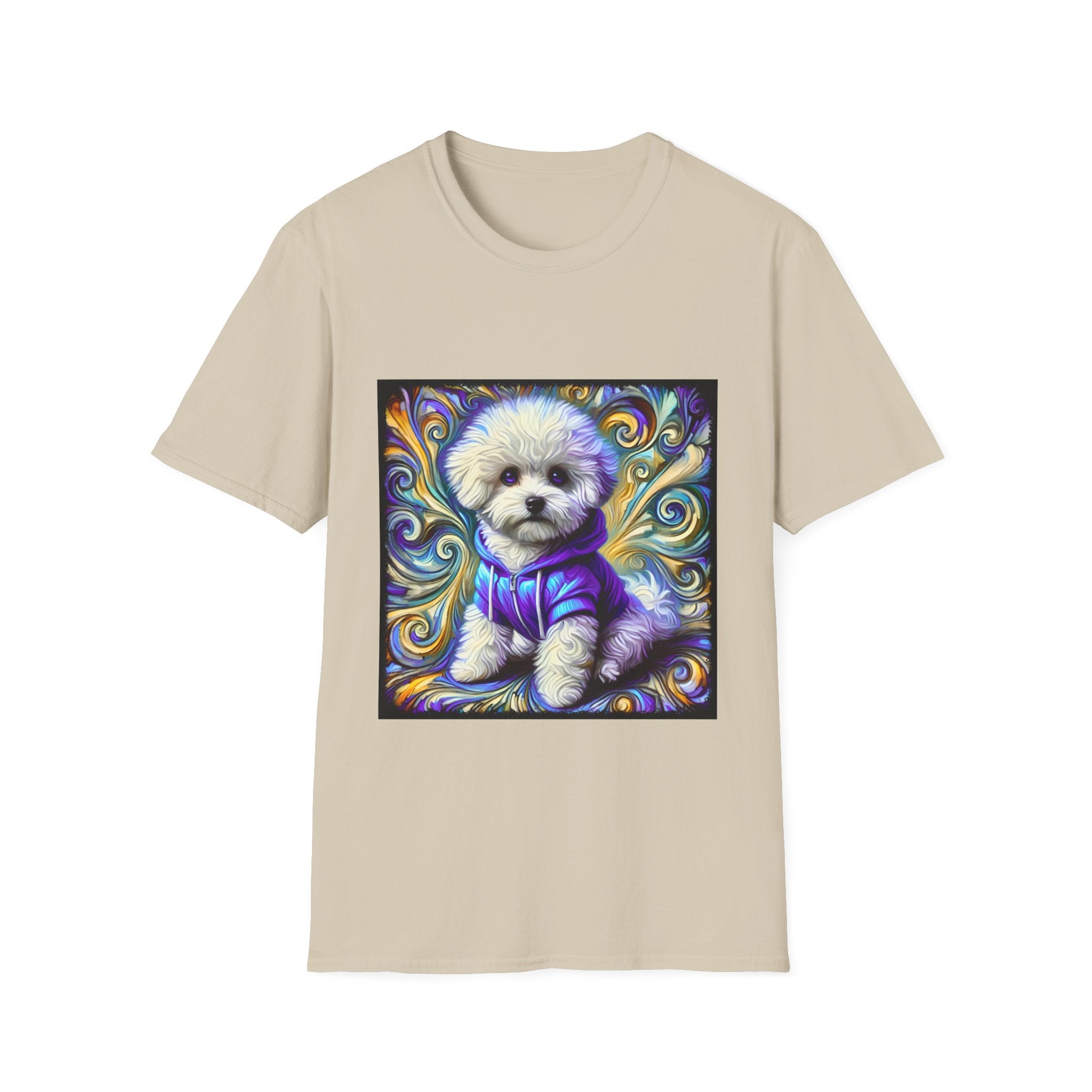 Bichon Frise Electric Swirl | Unisex Dog T-Shirt