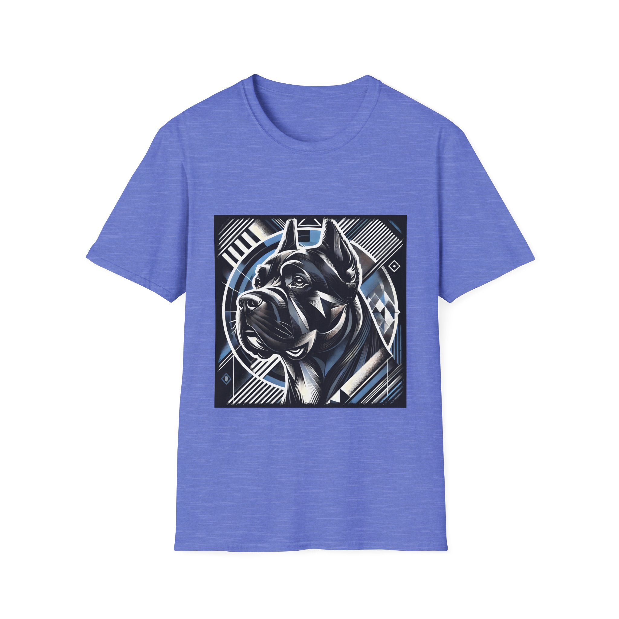 Cane Corso Blue and Black Geometric | Unisex Dog T-Shirt