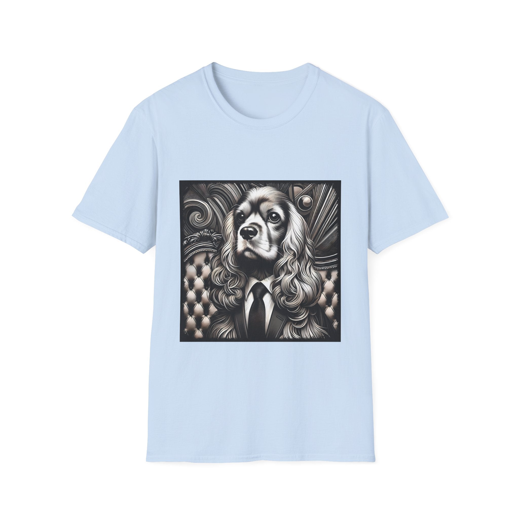 Cocker Spaniel B&W Gentleman | Unisex Dog T-Shirt