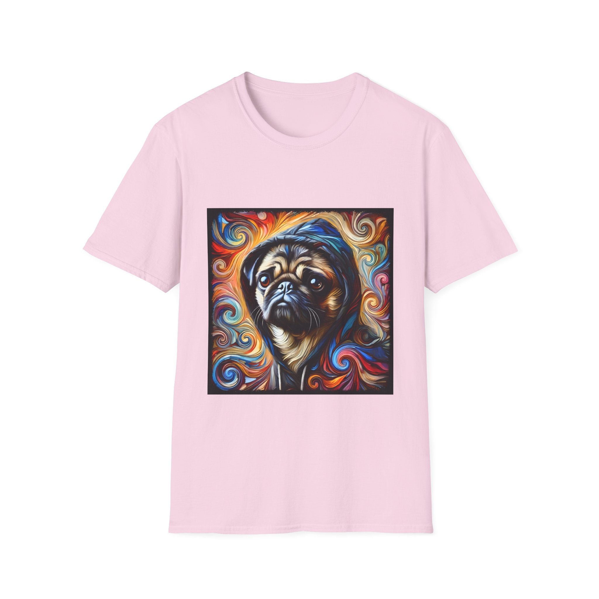 Pug Relaxed Swirl | Unisex Dog T-Shirt