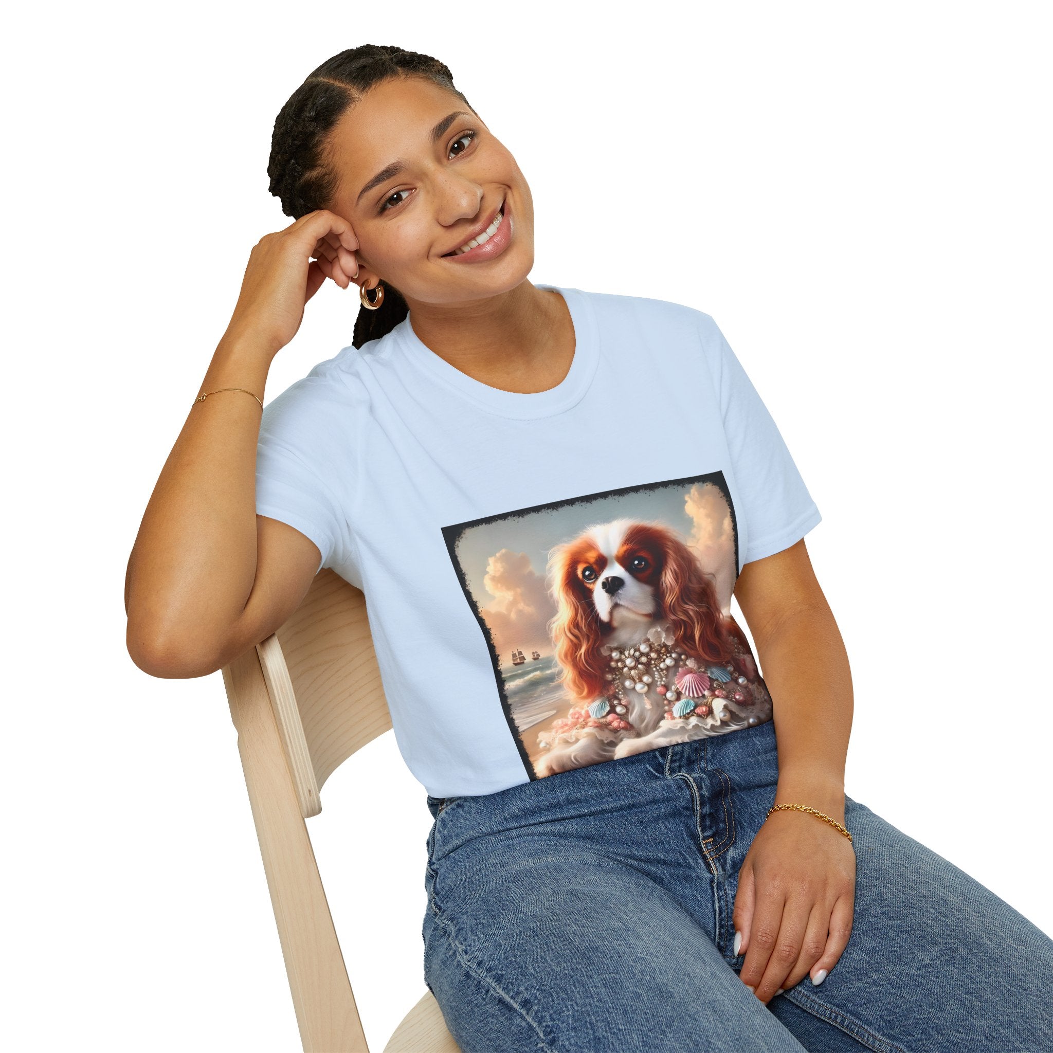 Cavalier King Charles Spaniel Beach Beauty | Unisex Dog T-Shirt