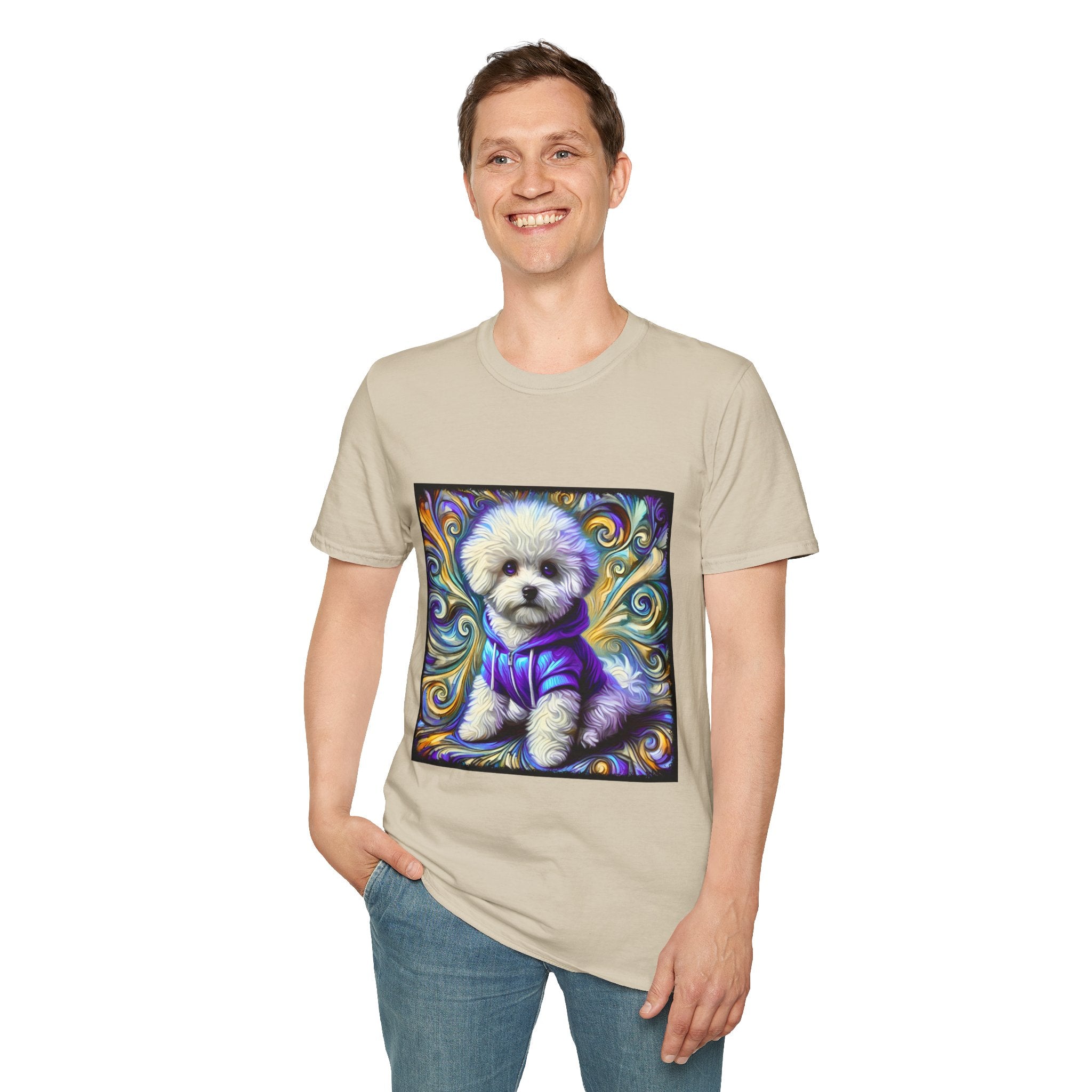 Bichon Frise Electric Swirl | Unisex Dog T-Shirt