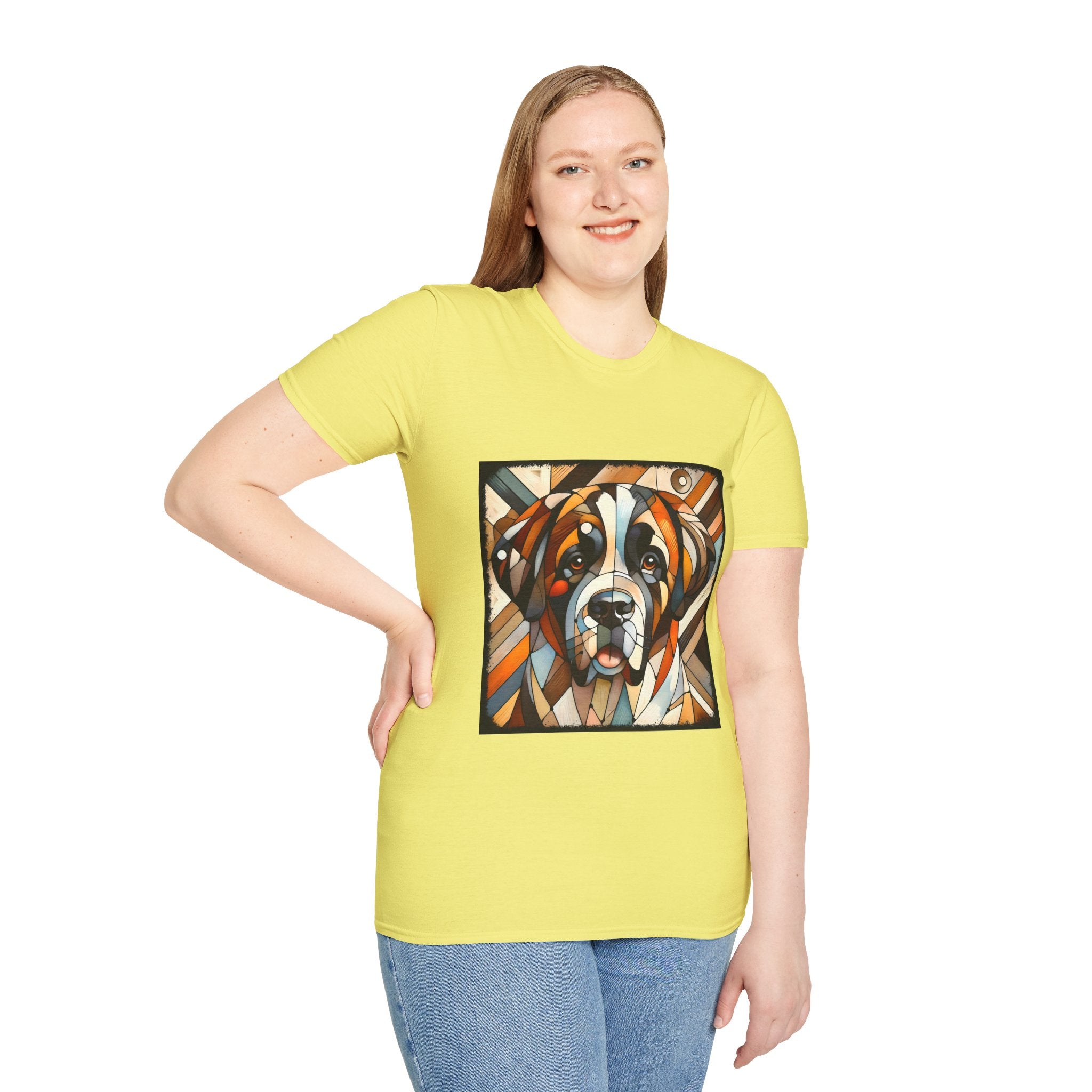 Saint Bernard Bold Geometric | Unisex Dog T-Shirt