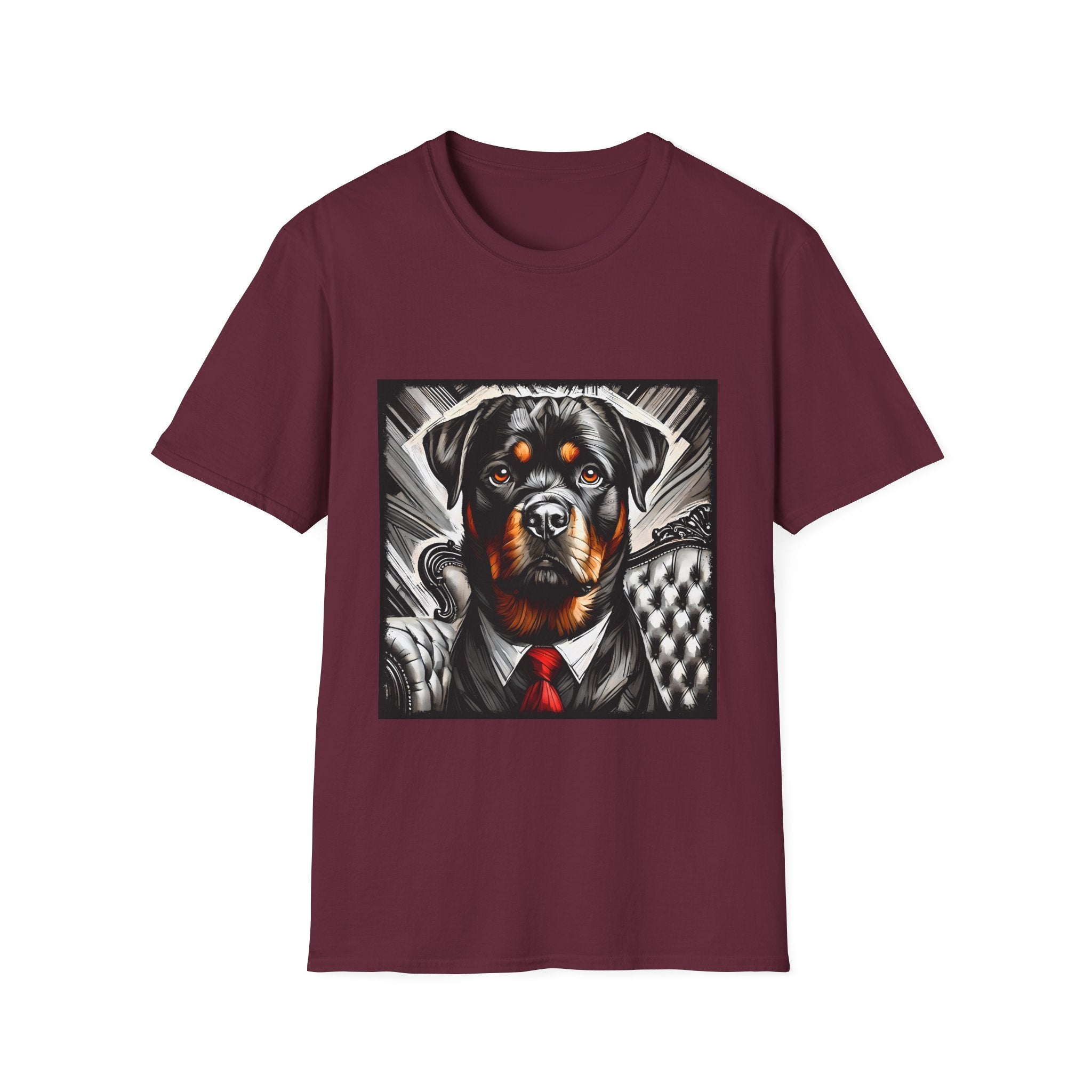 Rottweiler B&W Bold Eyes | Unisex Dog T-Shirt