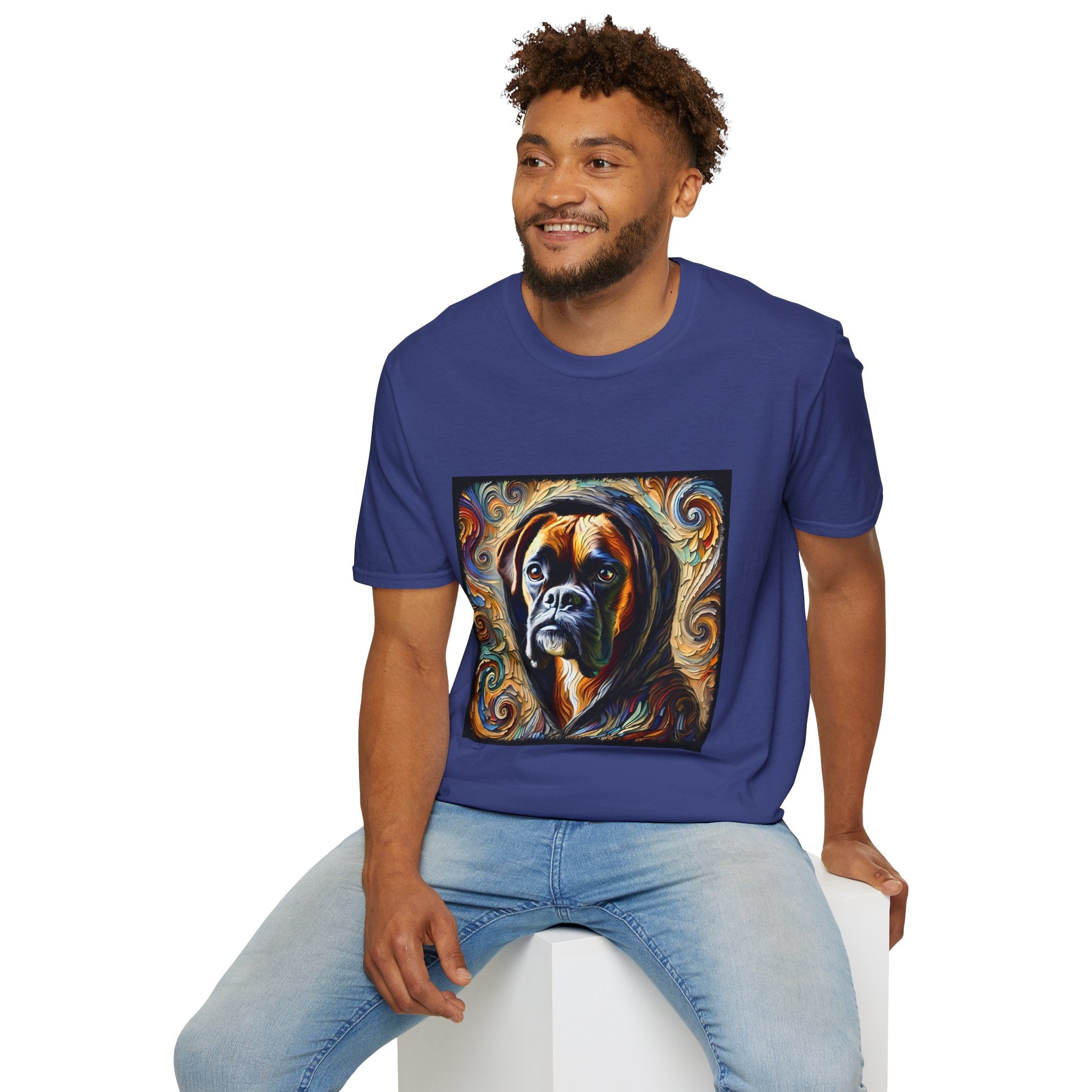 Boxer Urban Swirl | Unisex Dog T-Shirt