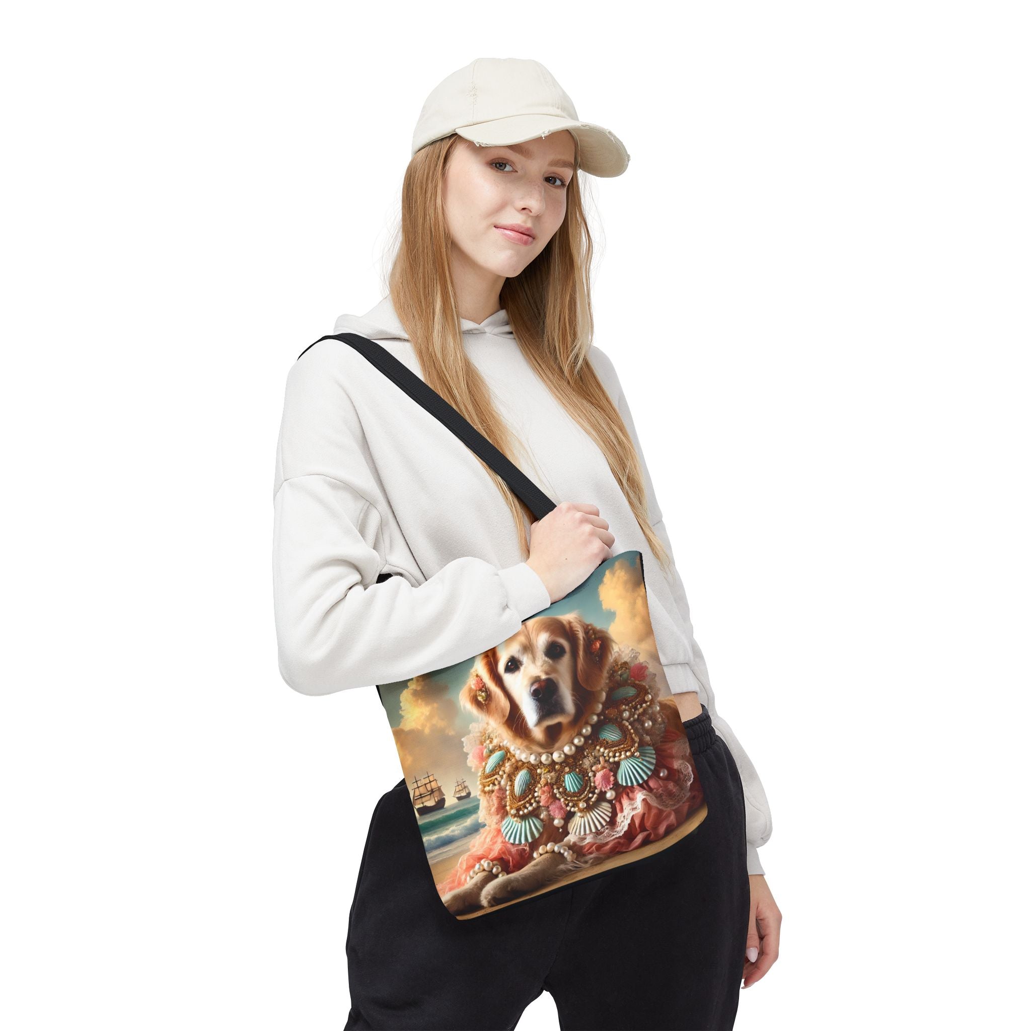 Golden Retriever Beach Beauty | Dog Themed Tote Bag
