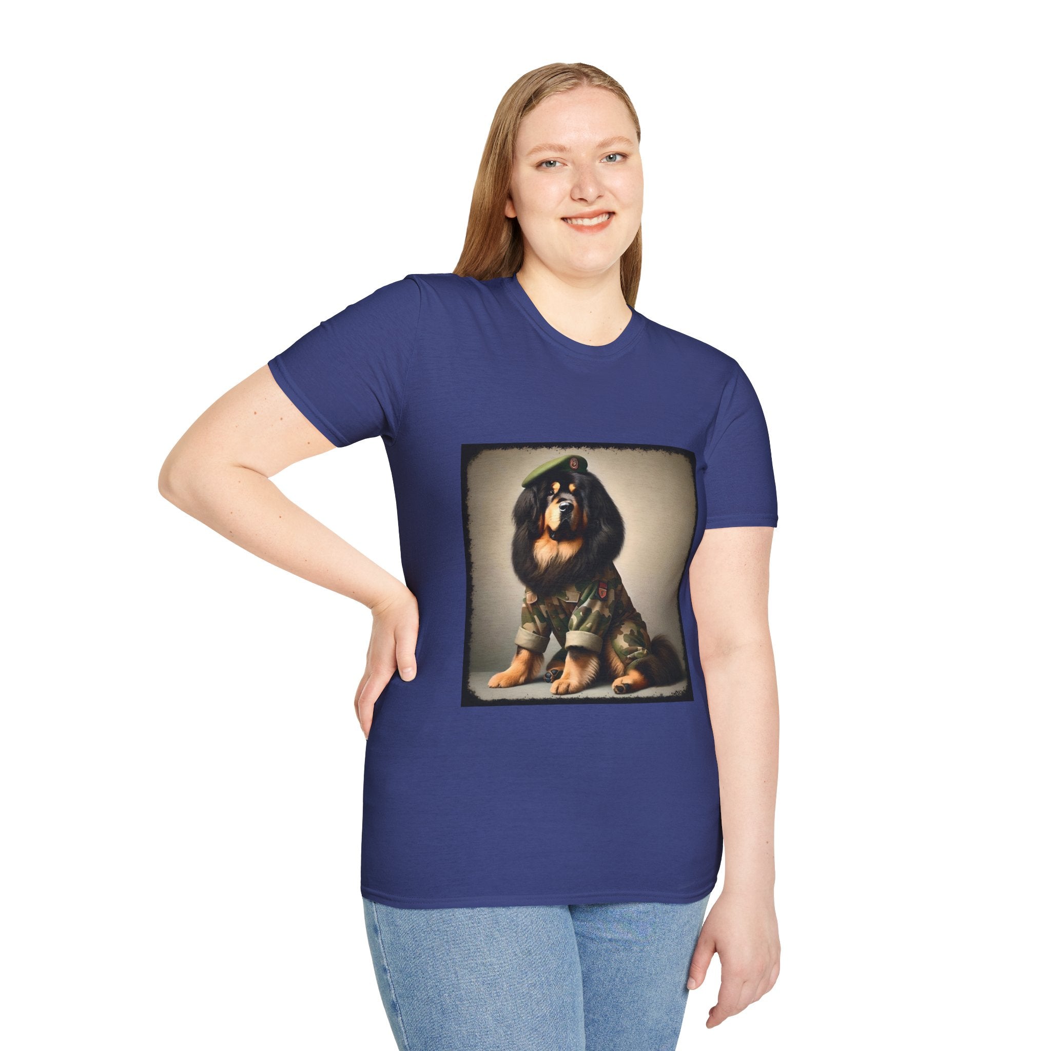 Tibetan Mastiff Camo Cutie | Unisex Dog T-Shirt