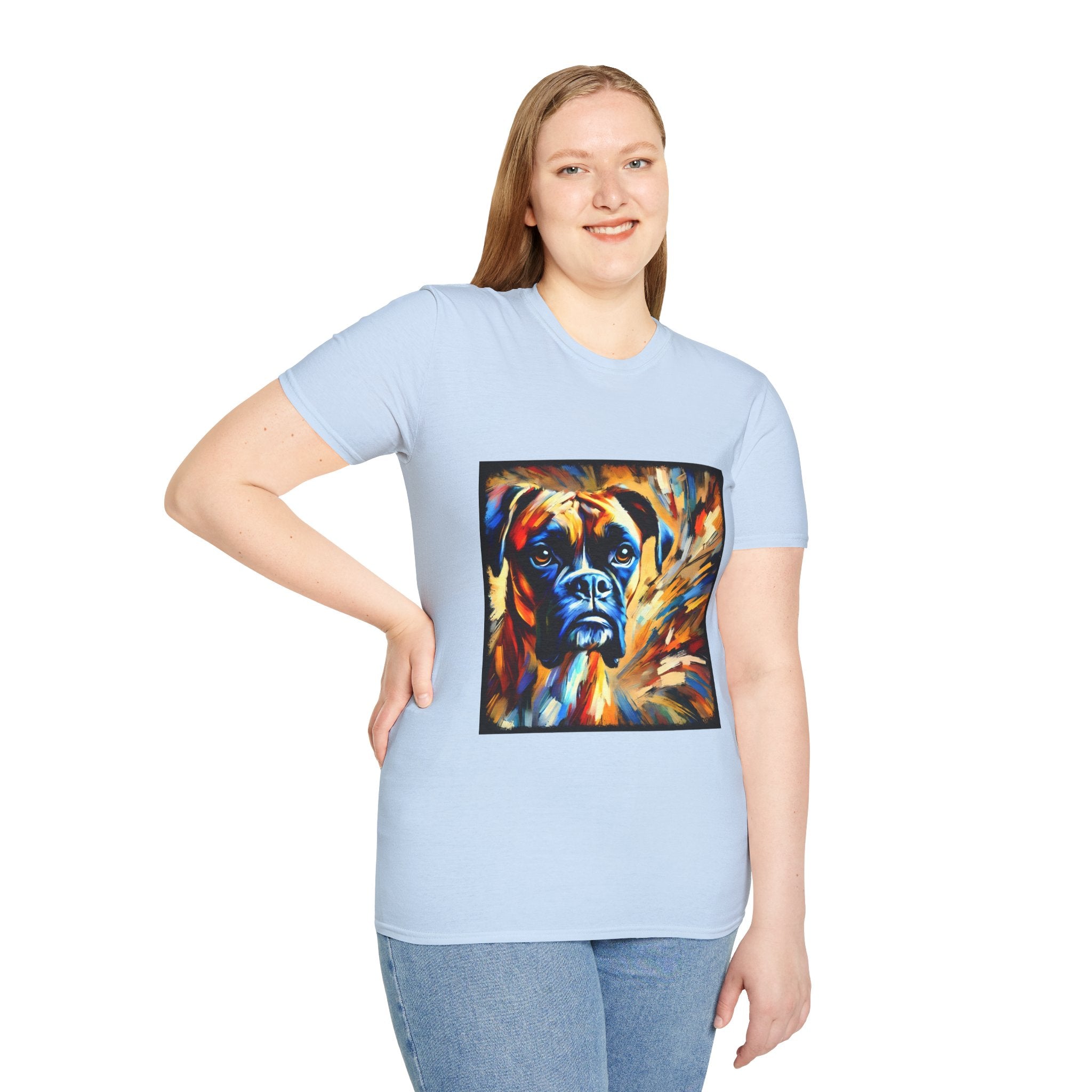 Boxer Sunburst Swirl  | Unisex Dog T-Shirt
