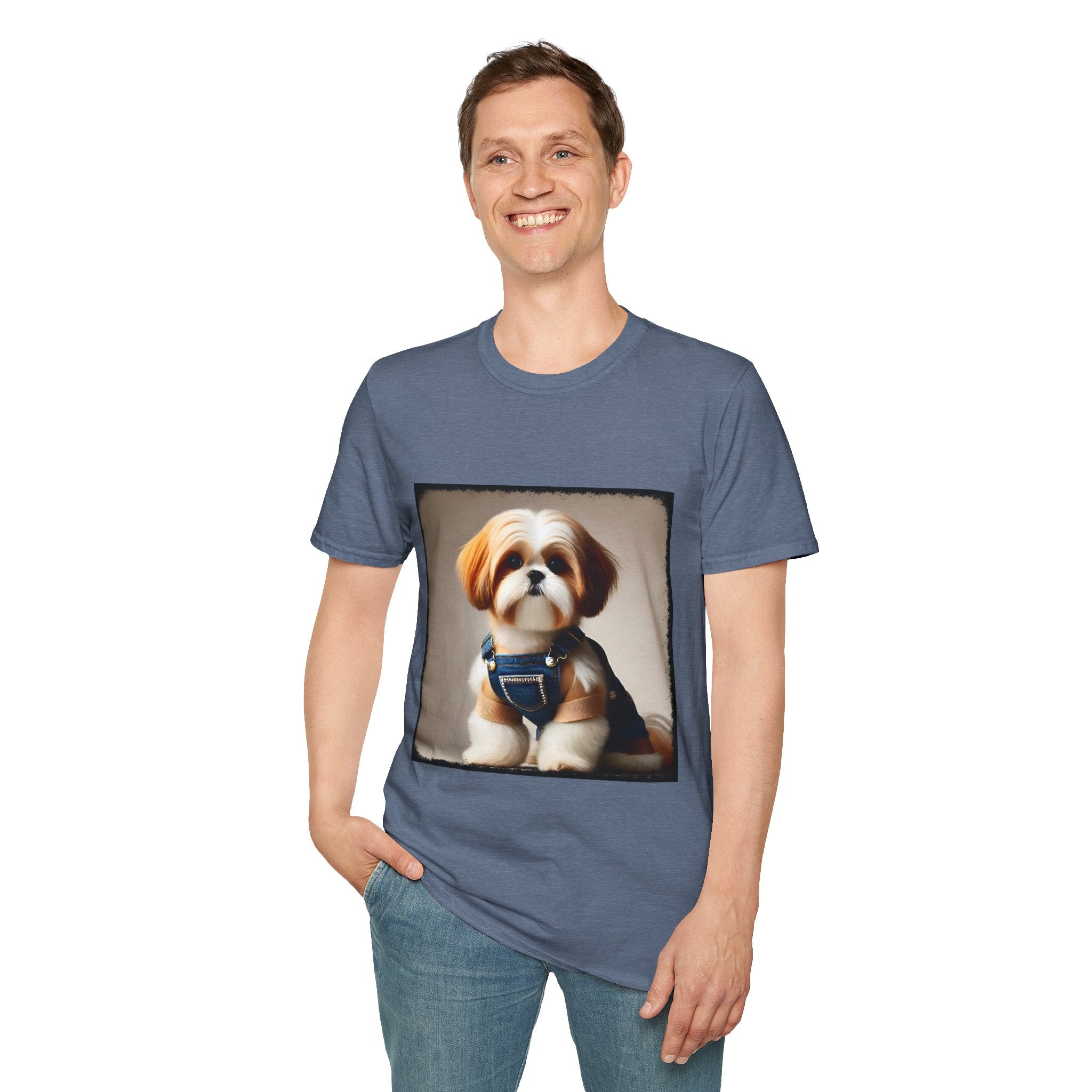 Shih Tzu Denim Mood | Unisex Dog T-Shirt