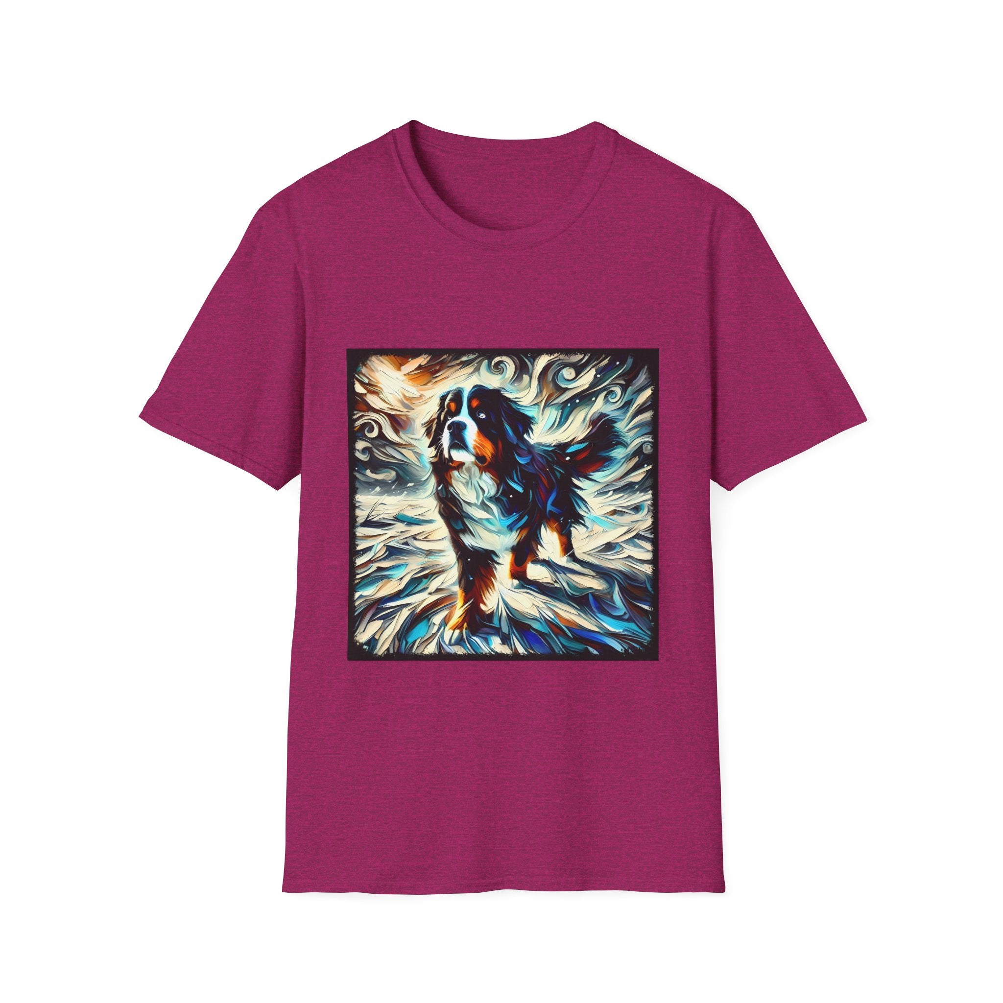 Bernese Mountain Dog Snow Swirl | Unisex Dog T-Shirt