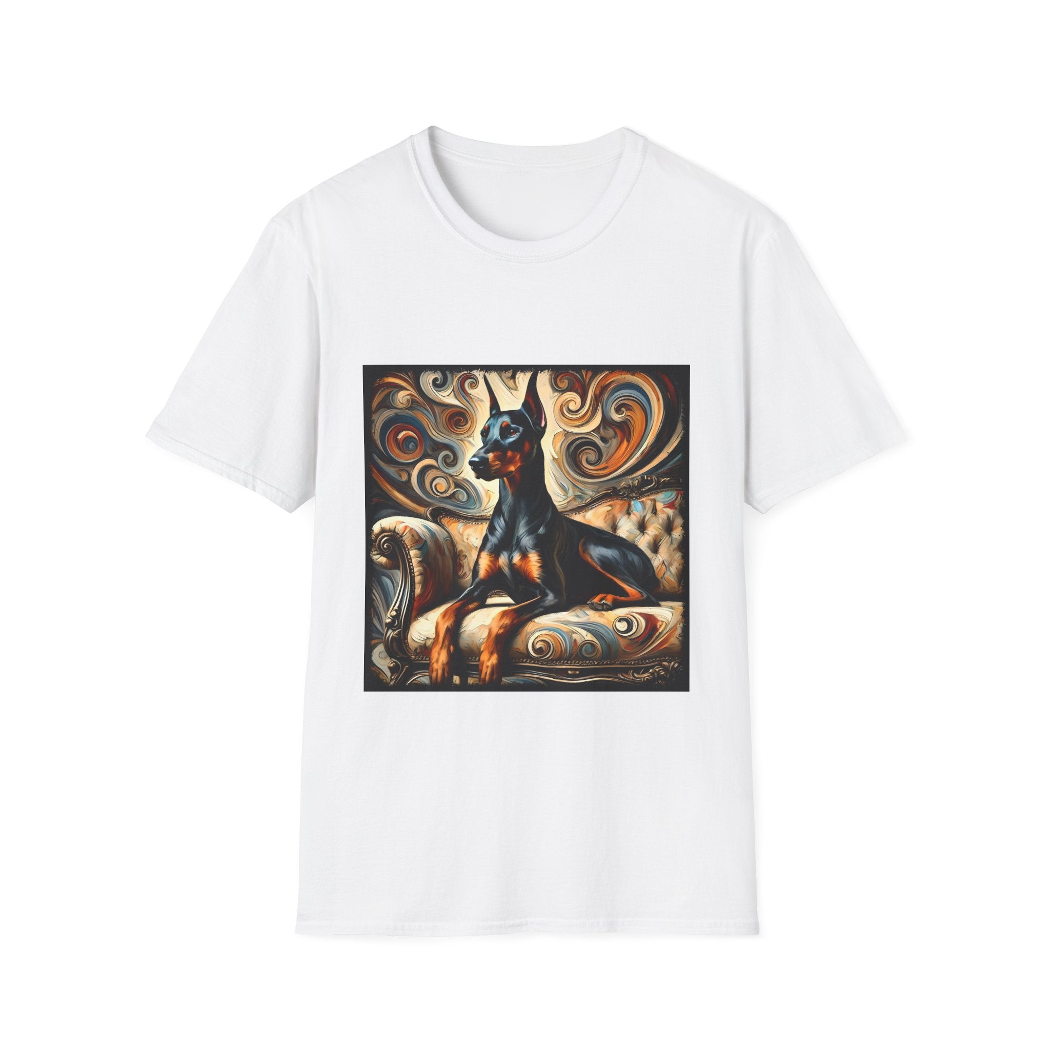 Doberman Pinscher Warm Swirl | Unisex Dog T-Shirt