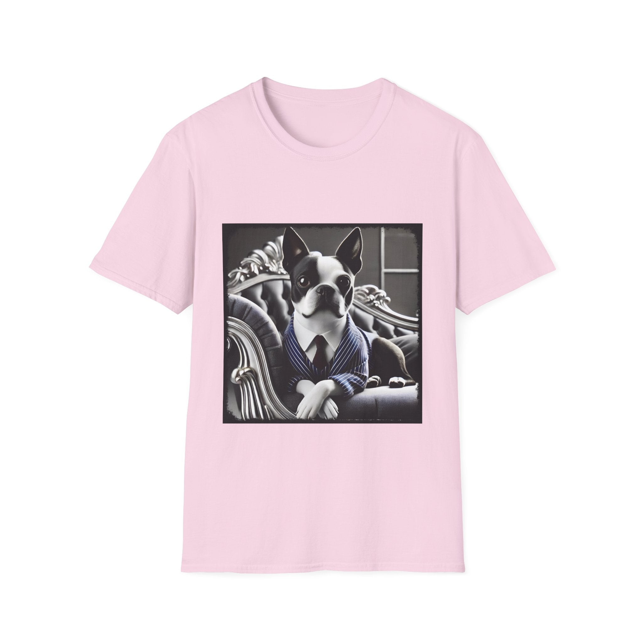 Boston Terrier pet-portrait tee unisex fit