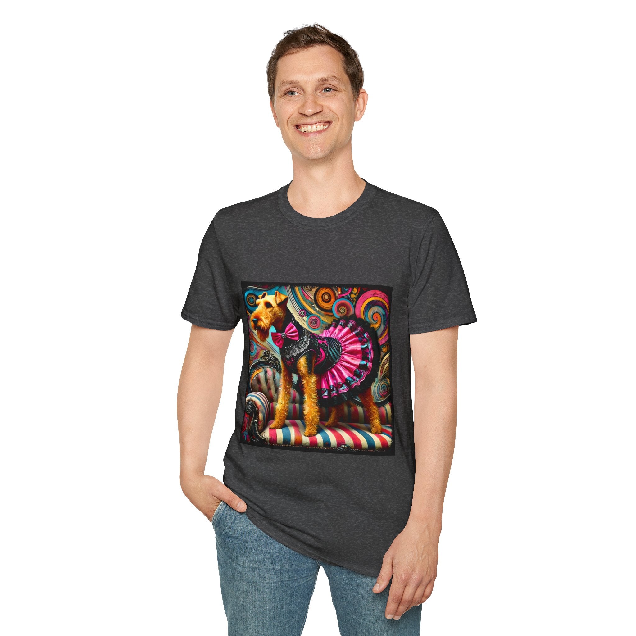 Airedale Terrier Fashionista | Unisex Dog T-Shirt