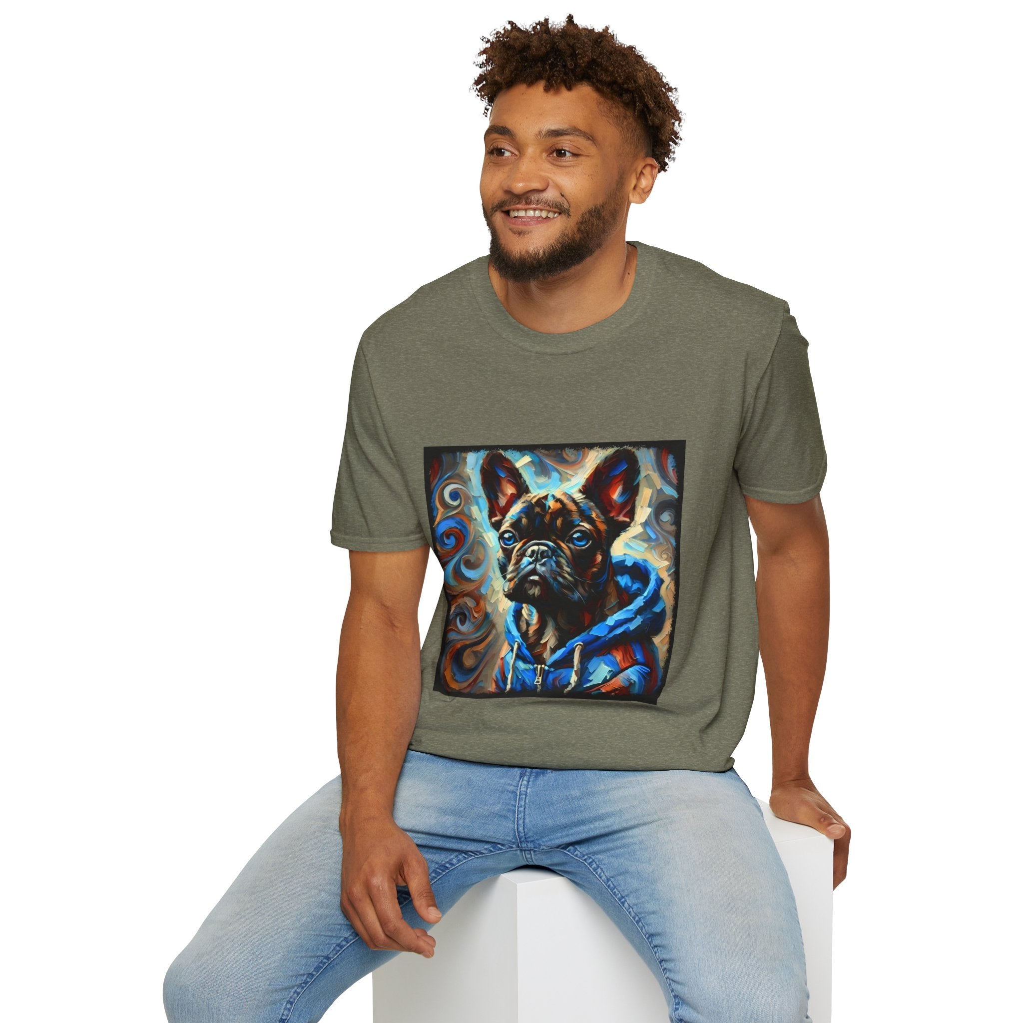 French Bulldog Brindle Bruh Swirl | Unisex Dog T-Shirt