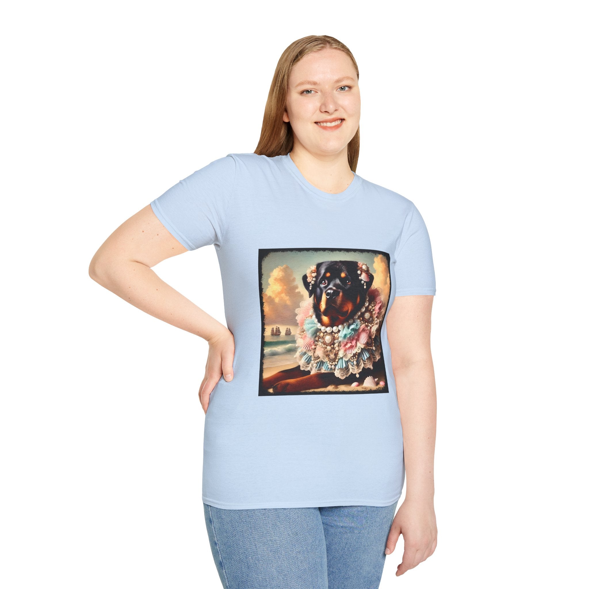 Rottweiler Beach Beauty | Unisex Dog T-Shirt