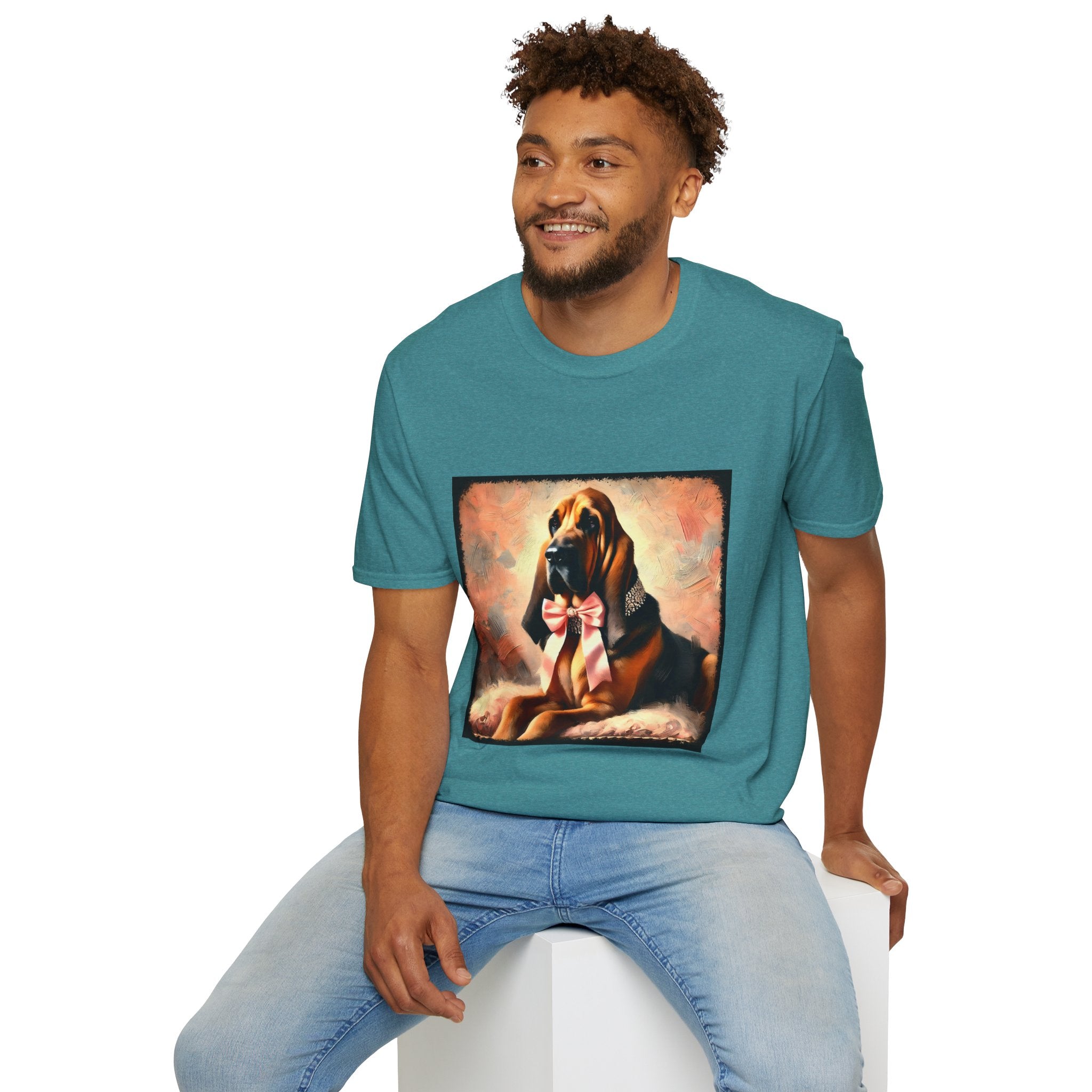 Bloodhound Poised Classic | Unisex Dog T-Shirt