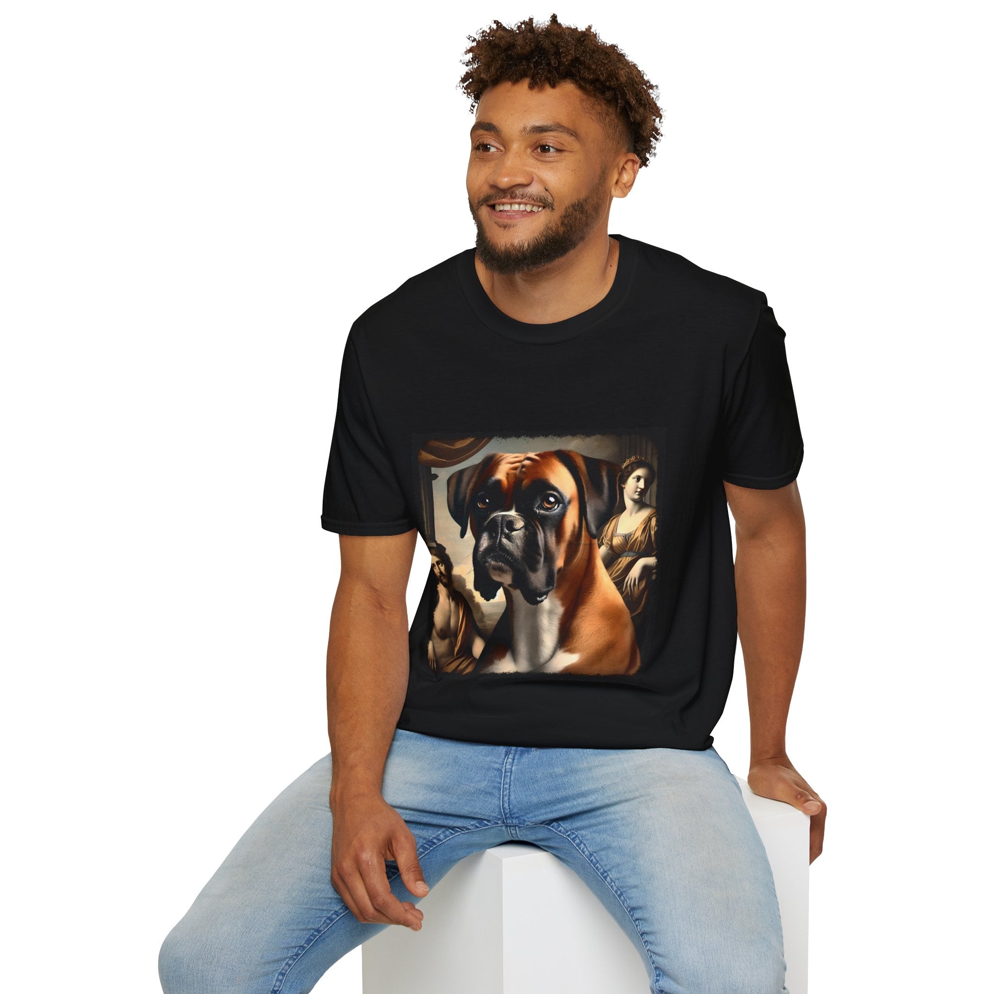 Boxer Posh Portrait | Unisex Dog T-Shirt
