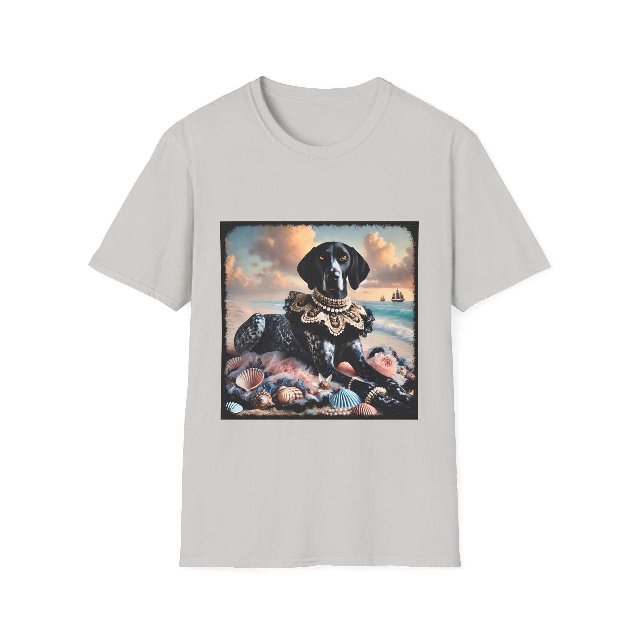 German Shorthaired Pointer Seashell Siren | Unisex Dog T-Shirt