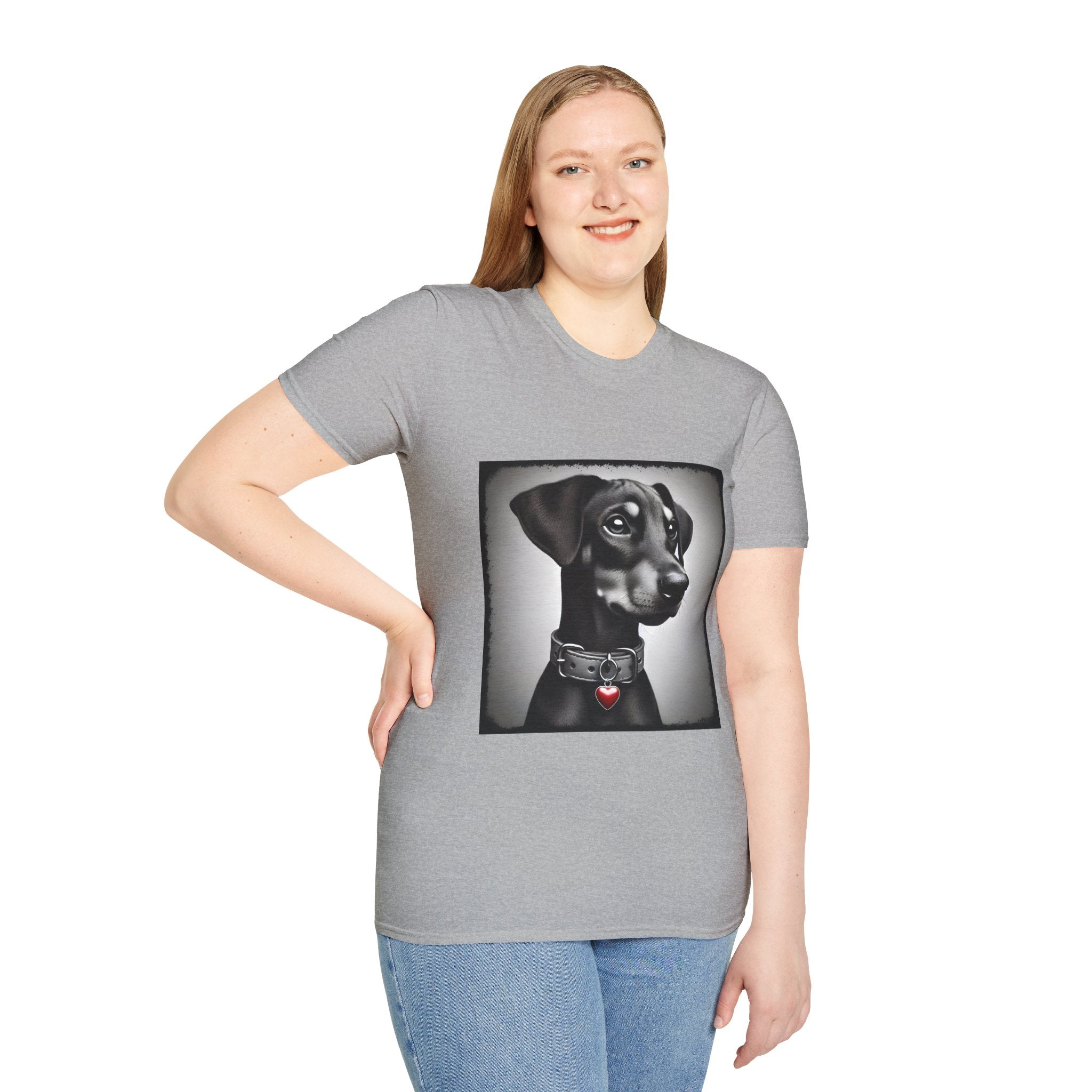 Doberman Pinscher Heart Charmer | Unisex Dog T-Shirt
