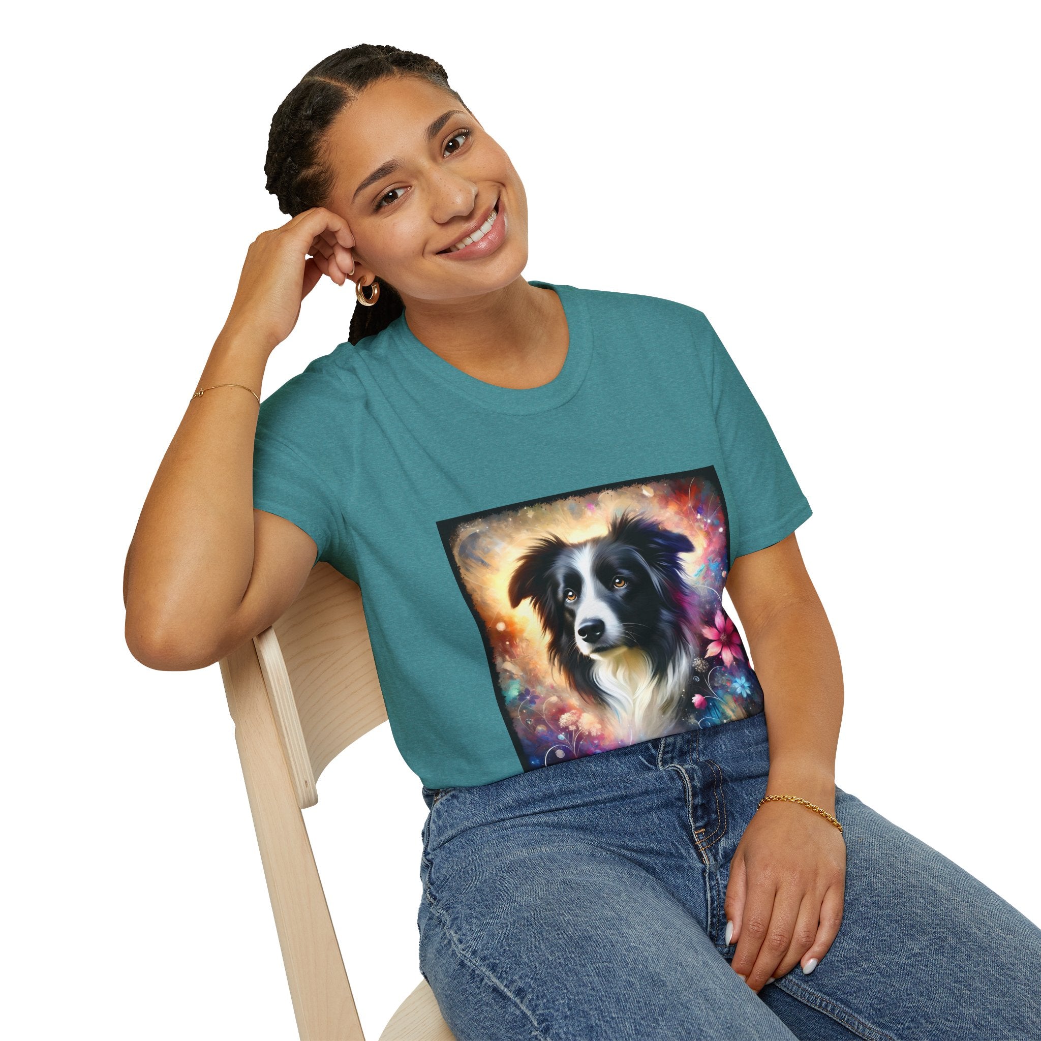Border Collie Cosmic Dream | Unisex Dog T-Shirt