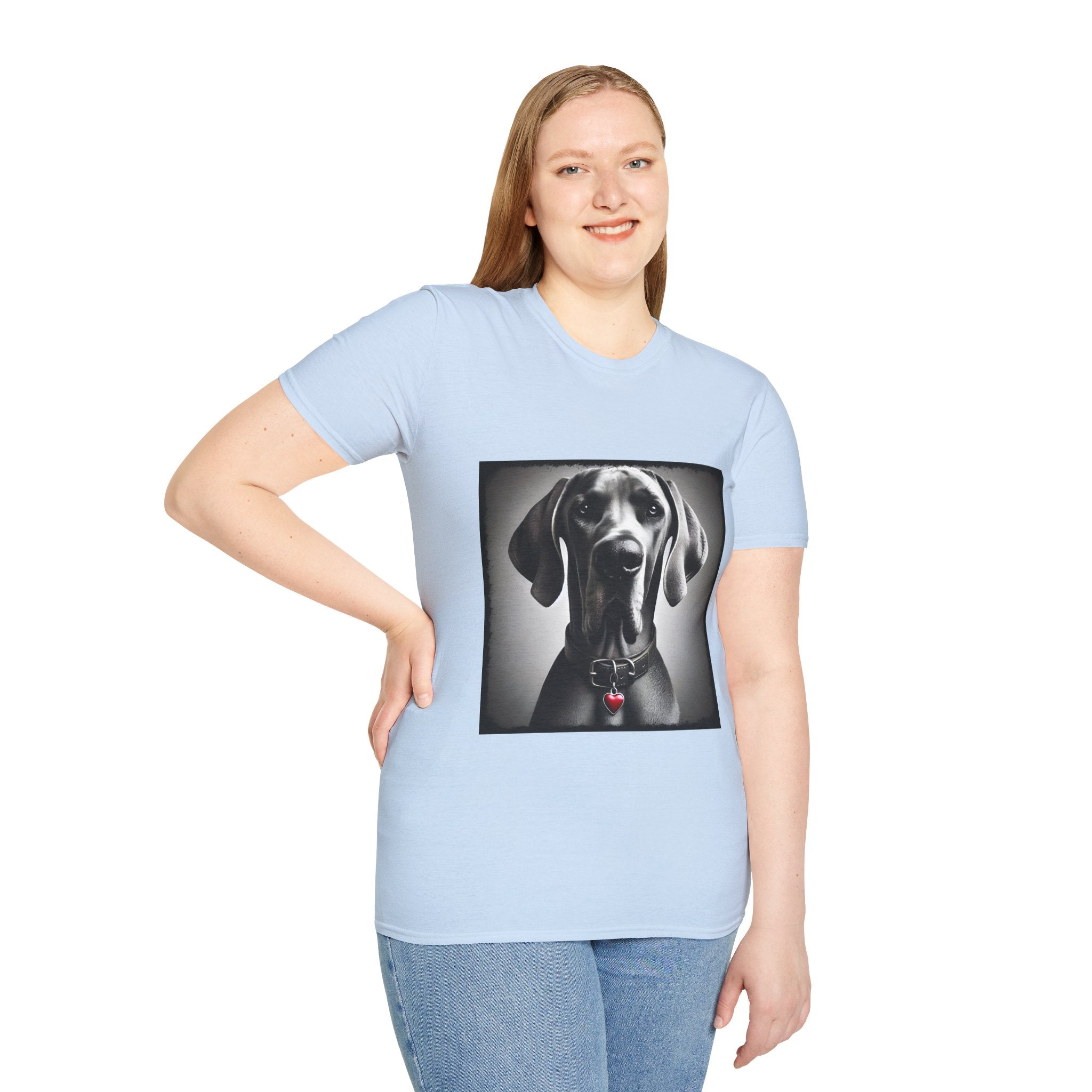 Great Dane Heart Charm | Unisex Dog T-Shirt