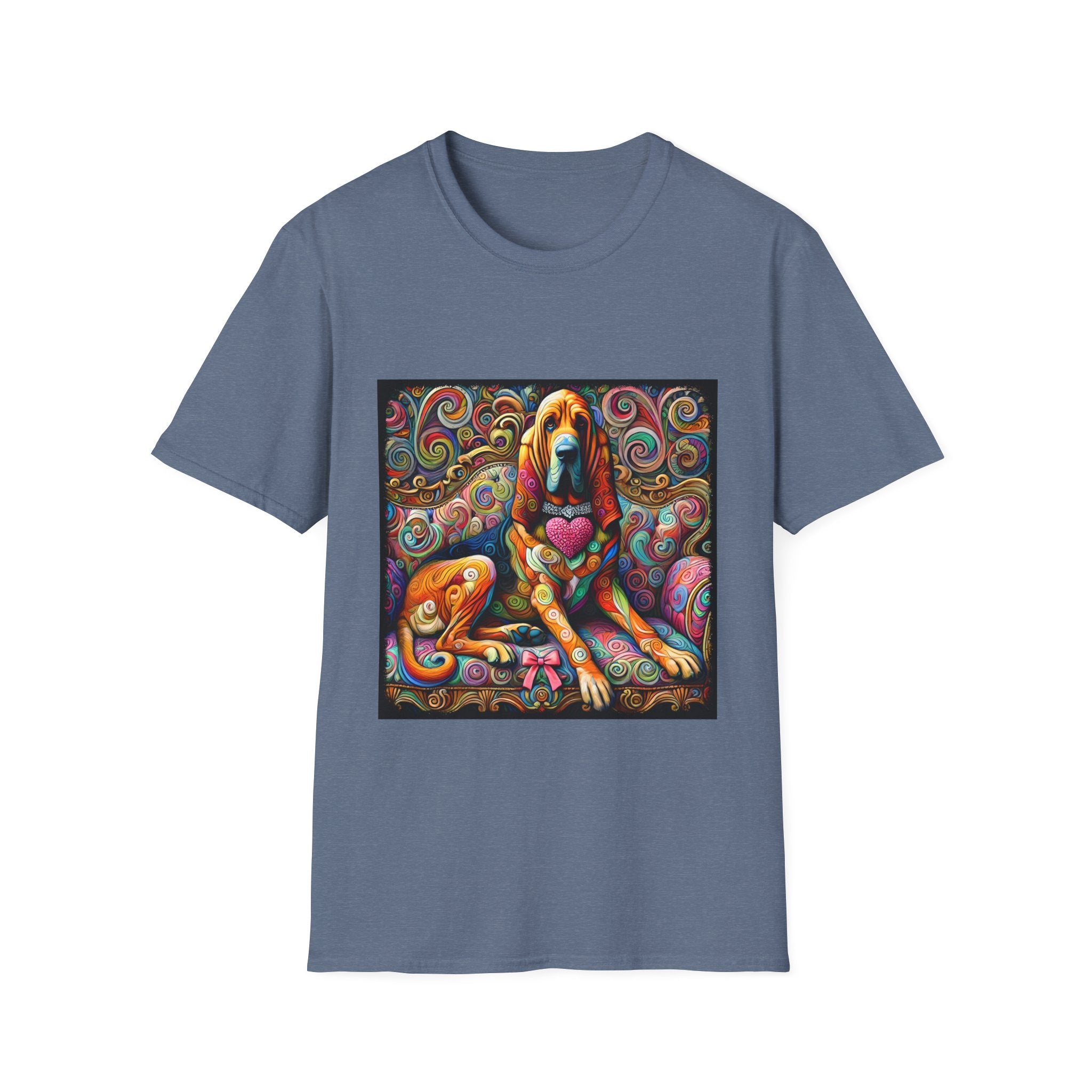 Bloodhound Love Swirl | Unisex Dog T-Shirt