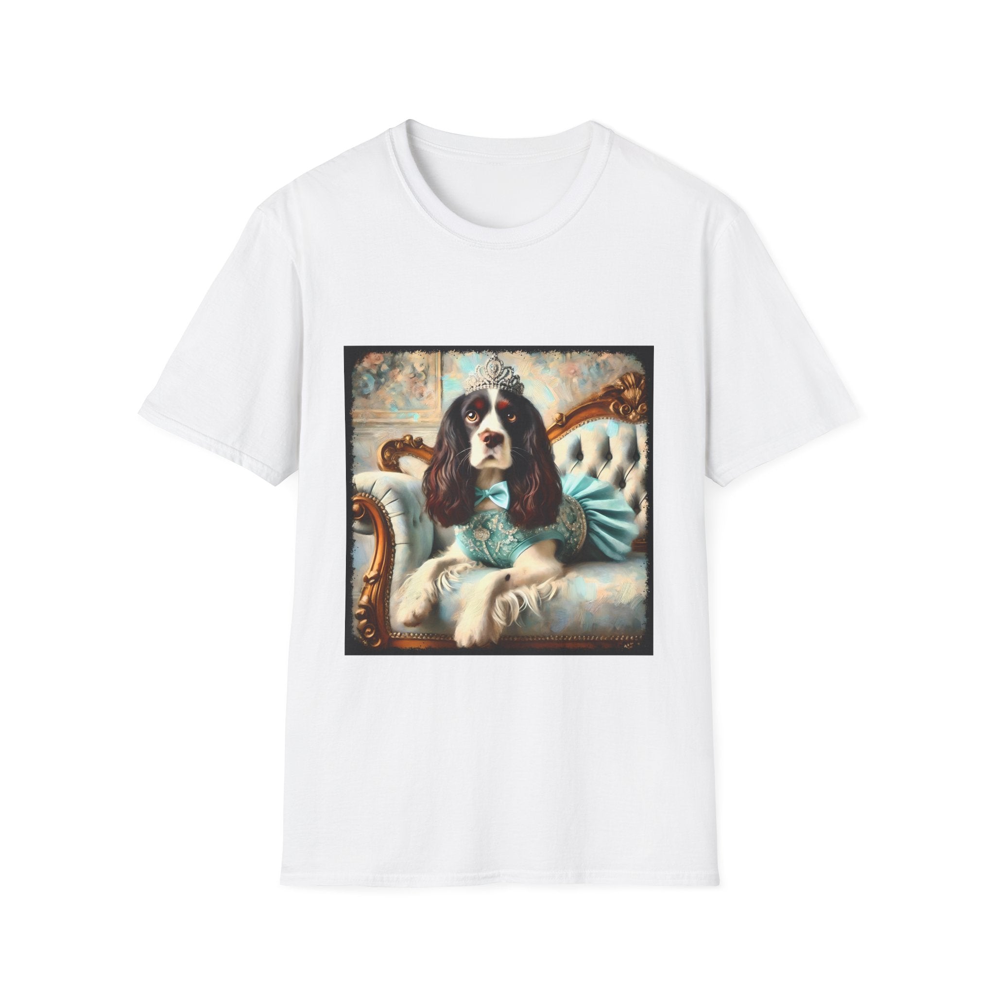 English Springer Spaniel Teal Princess Classic | Unisex Dog T-Shirt