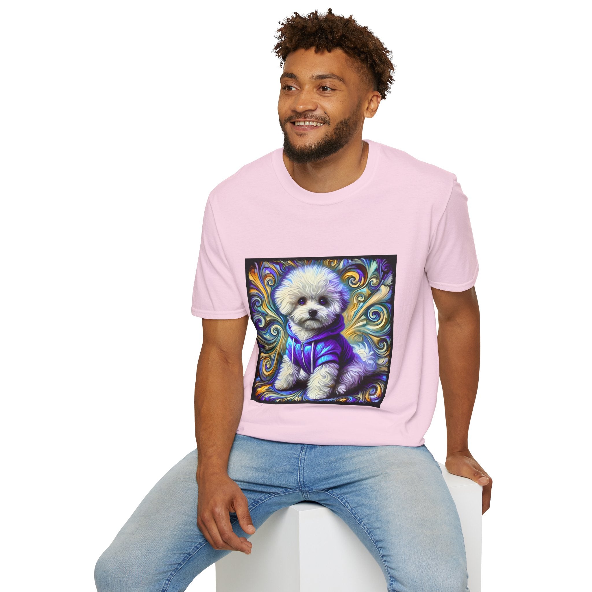 Bichon Frise Electric Swirl | Unisex Dog T-Shirt